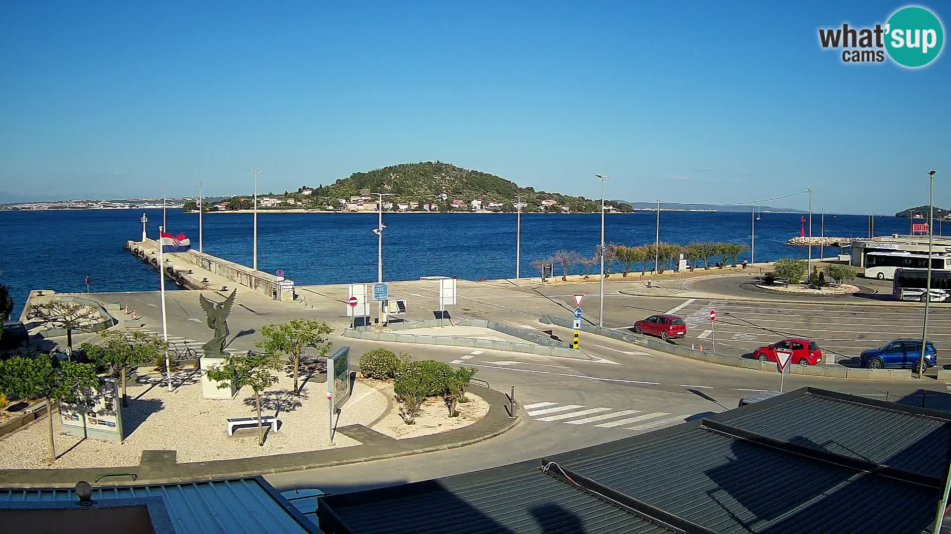 Webcam Ugliano – terminal traghetto da Preko a Zara