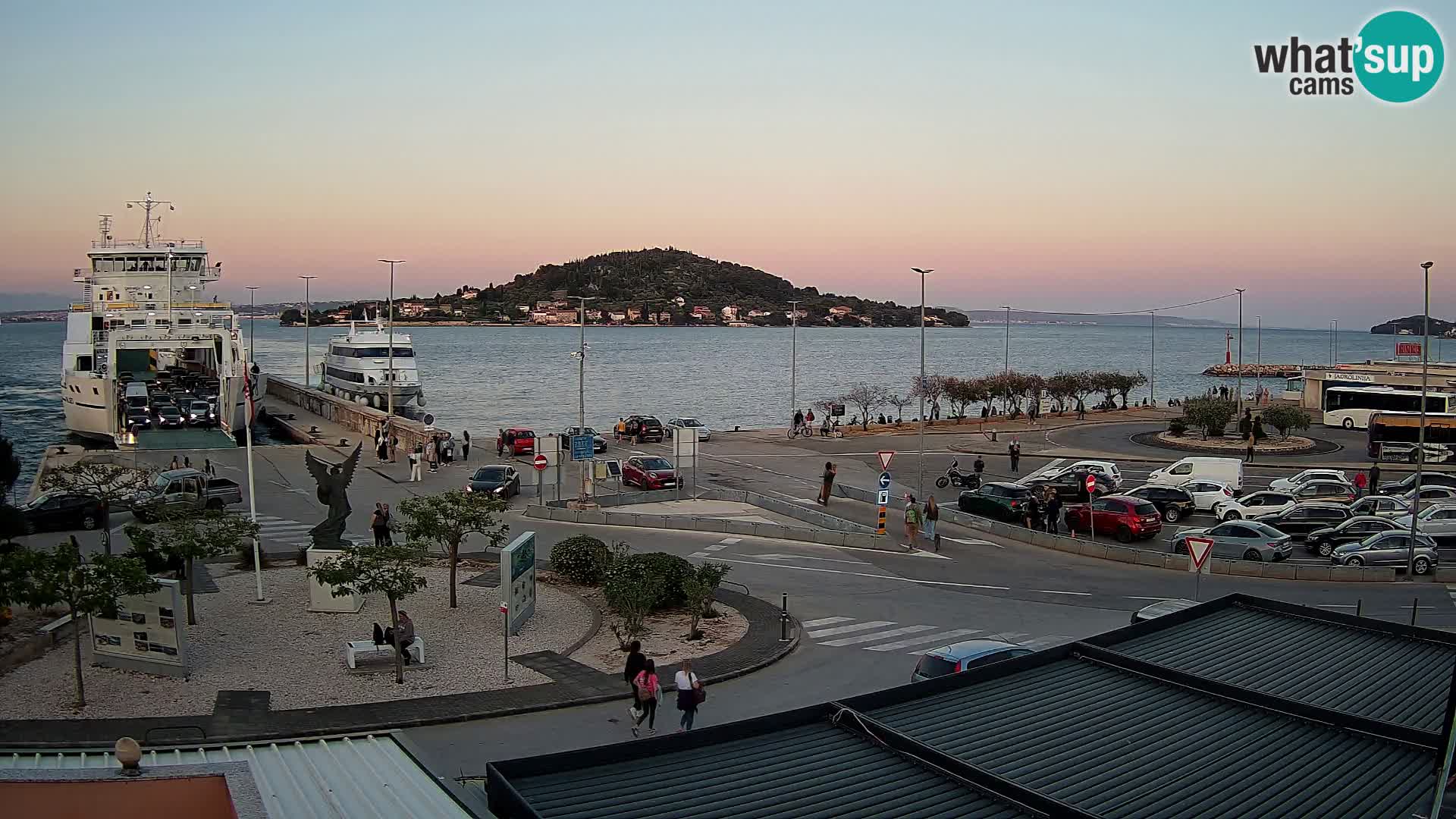 Spletna kamera Ugljan – trajekt Preko – Zadar
