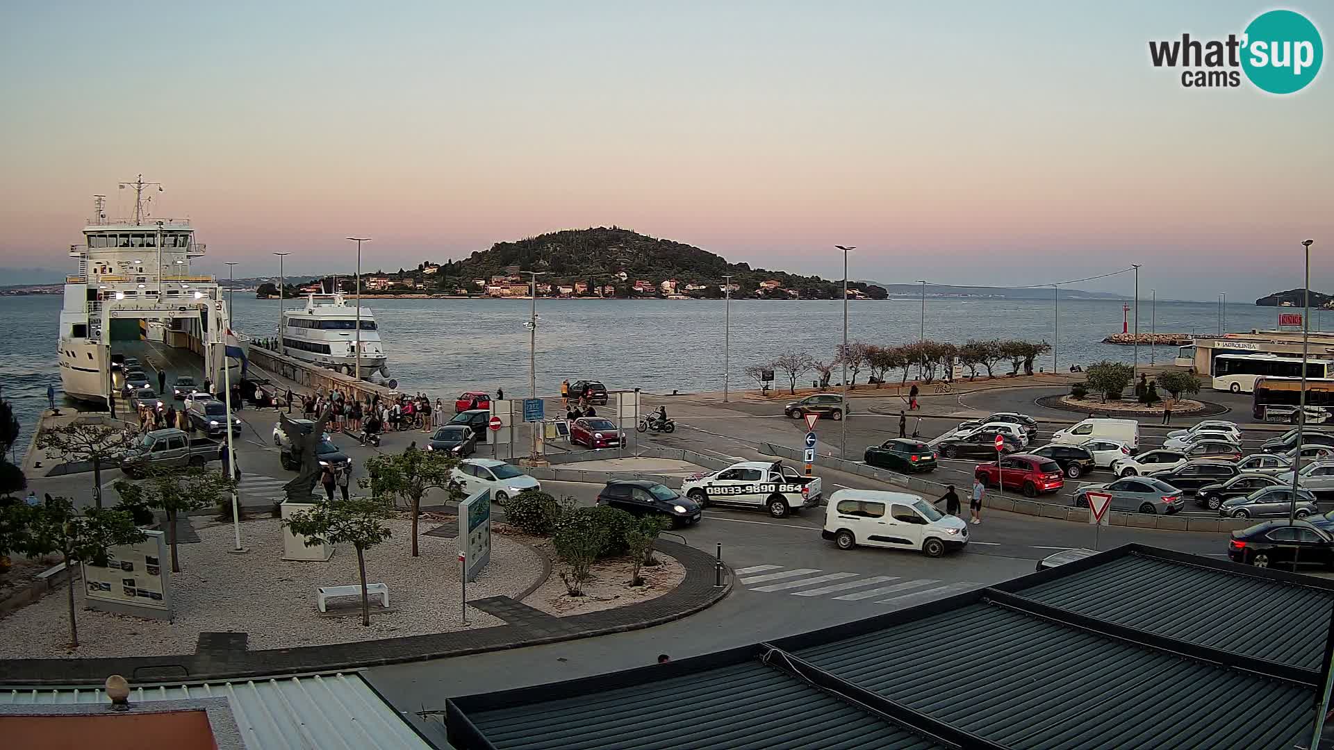 Web kamera Ugljan – Preko trajekt za Zadar