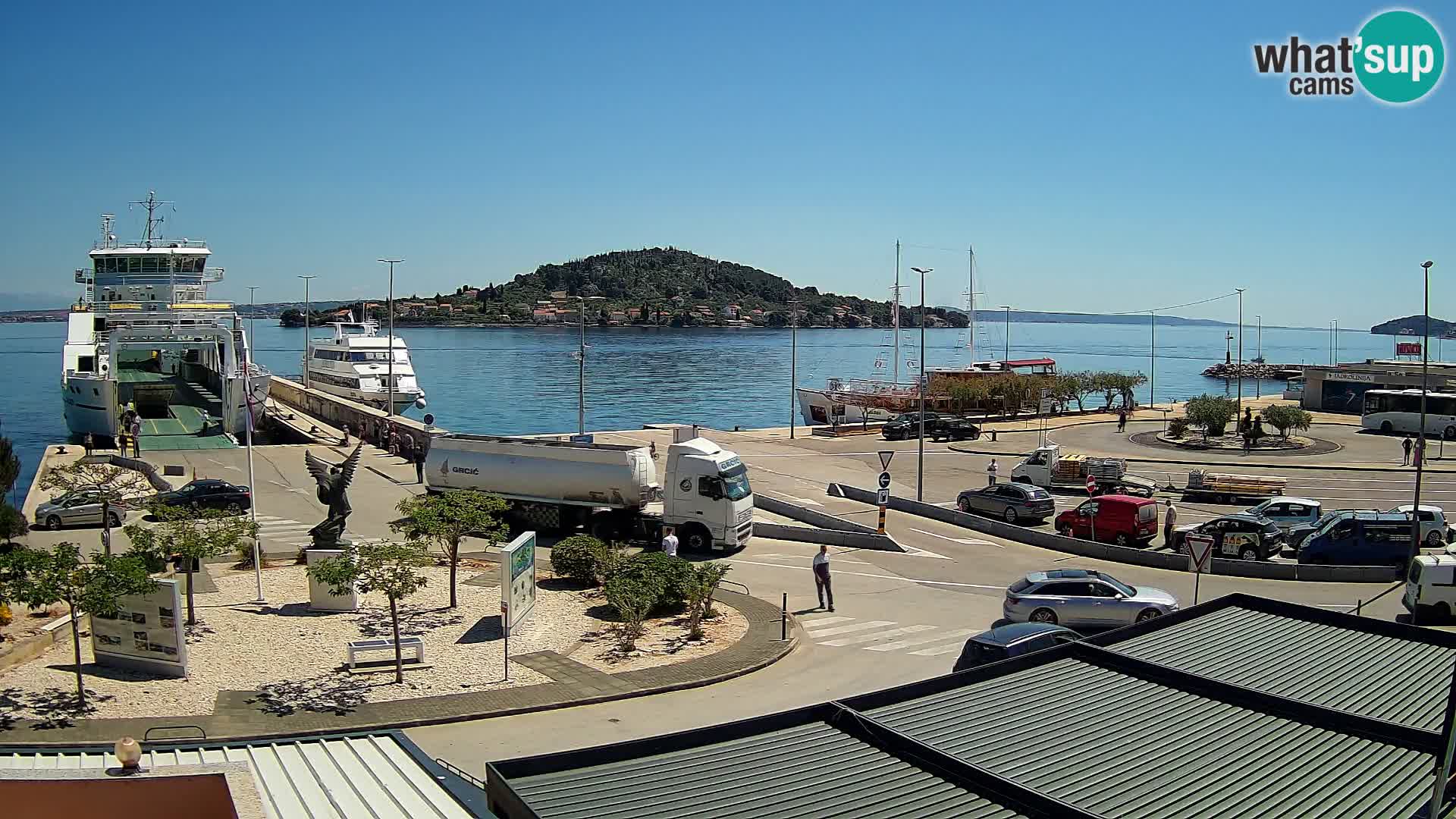 Webcam Ugljan – Preko Ferry to Zadar