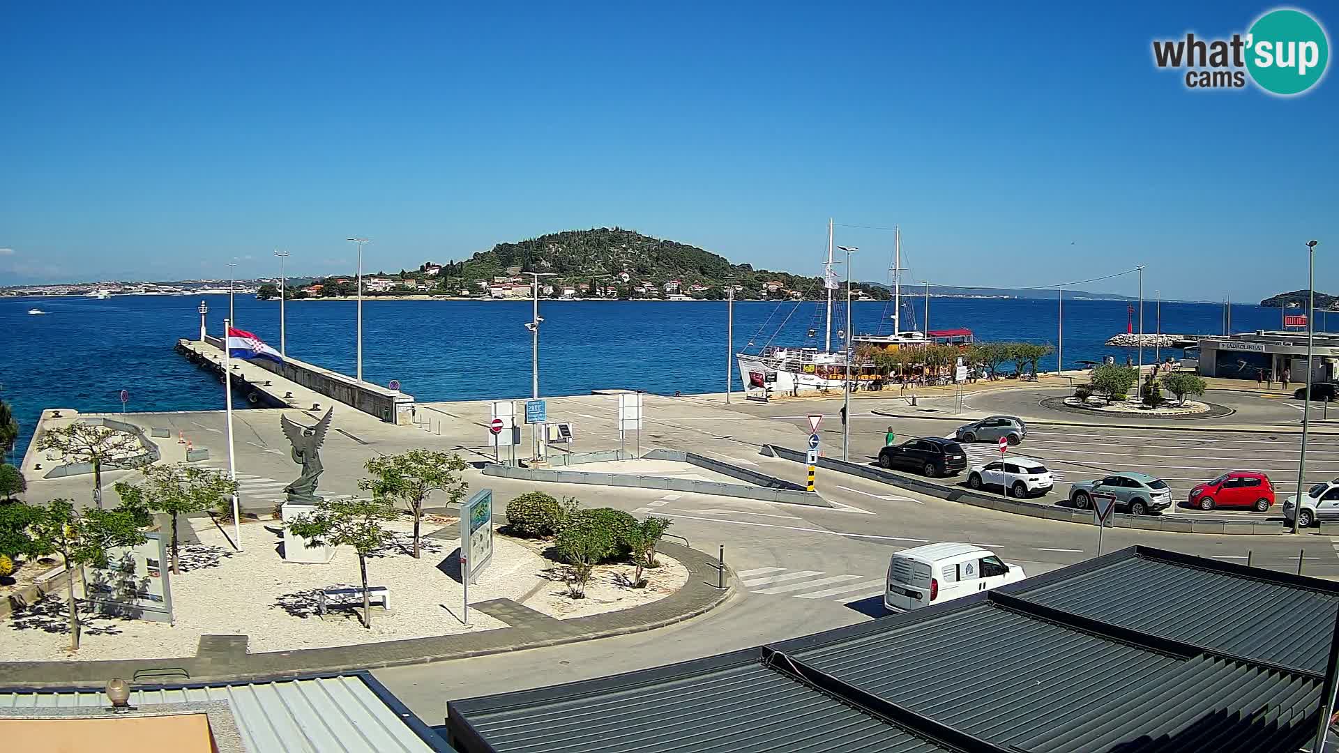 Web kamera Ugljan – Preko trajekt za Zadar