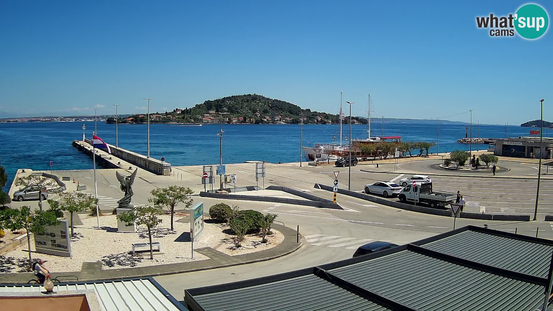 Webcam Ugliano – terminal traghetto da Preko a Zara