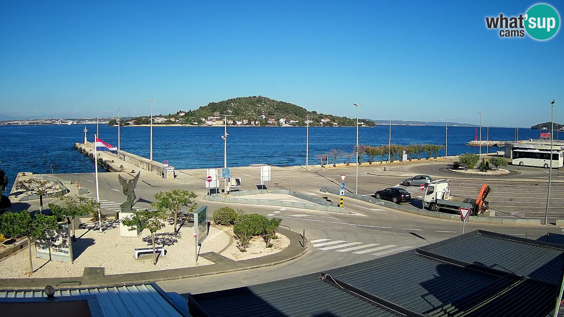 Webcam Ugliano – terminal traghetto da Preko a Zara
