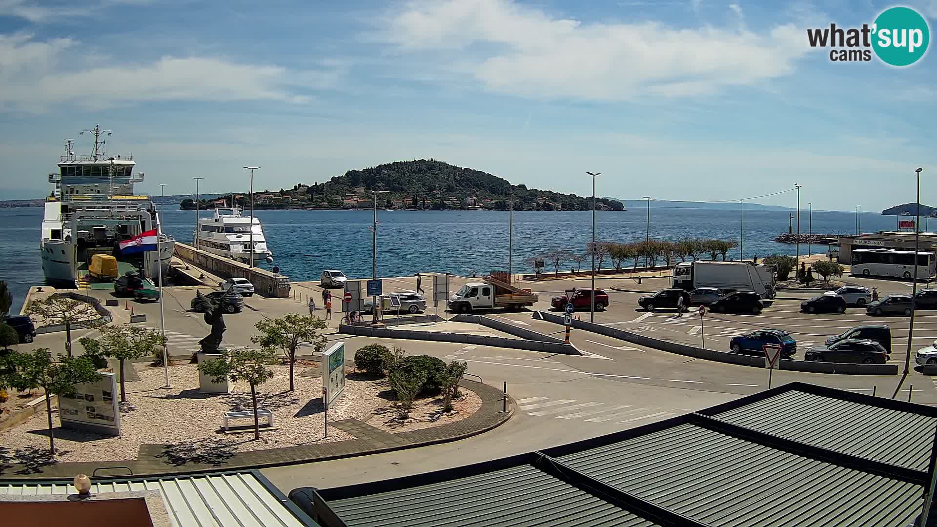 Spletna kamera Ugljan – trajekt Preko – Zadar
