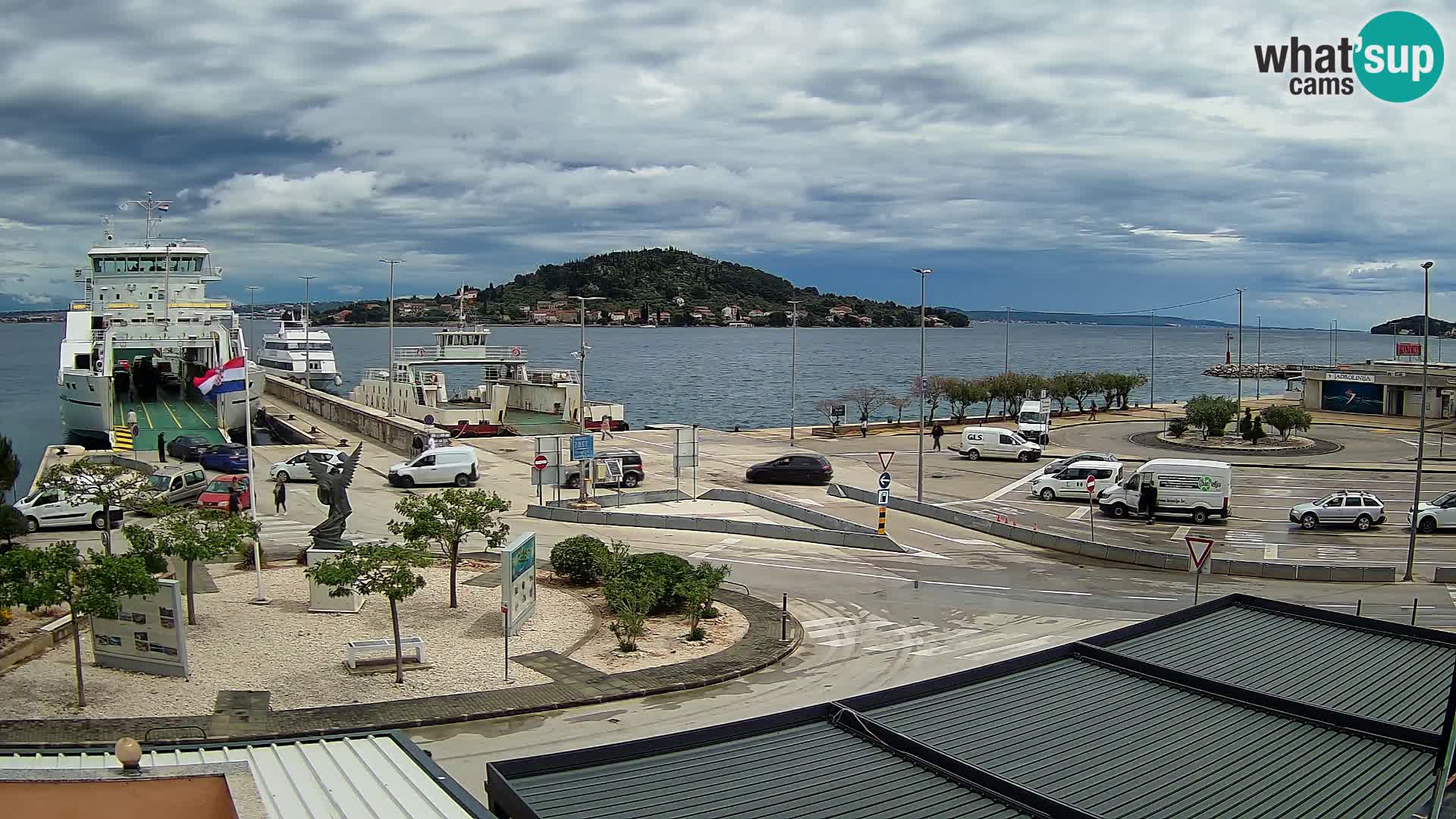 Webcam Ugliano – terminal traghetto da Preko a Zara