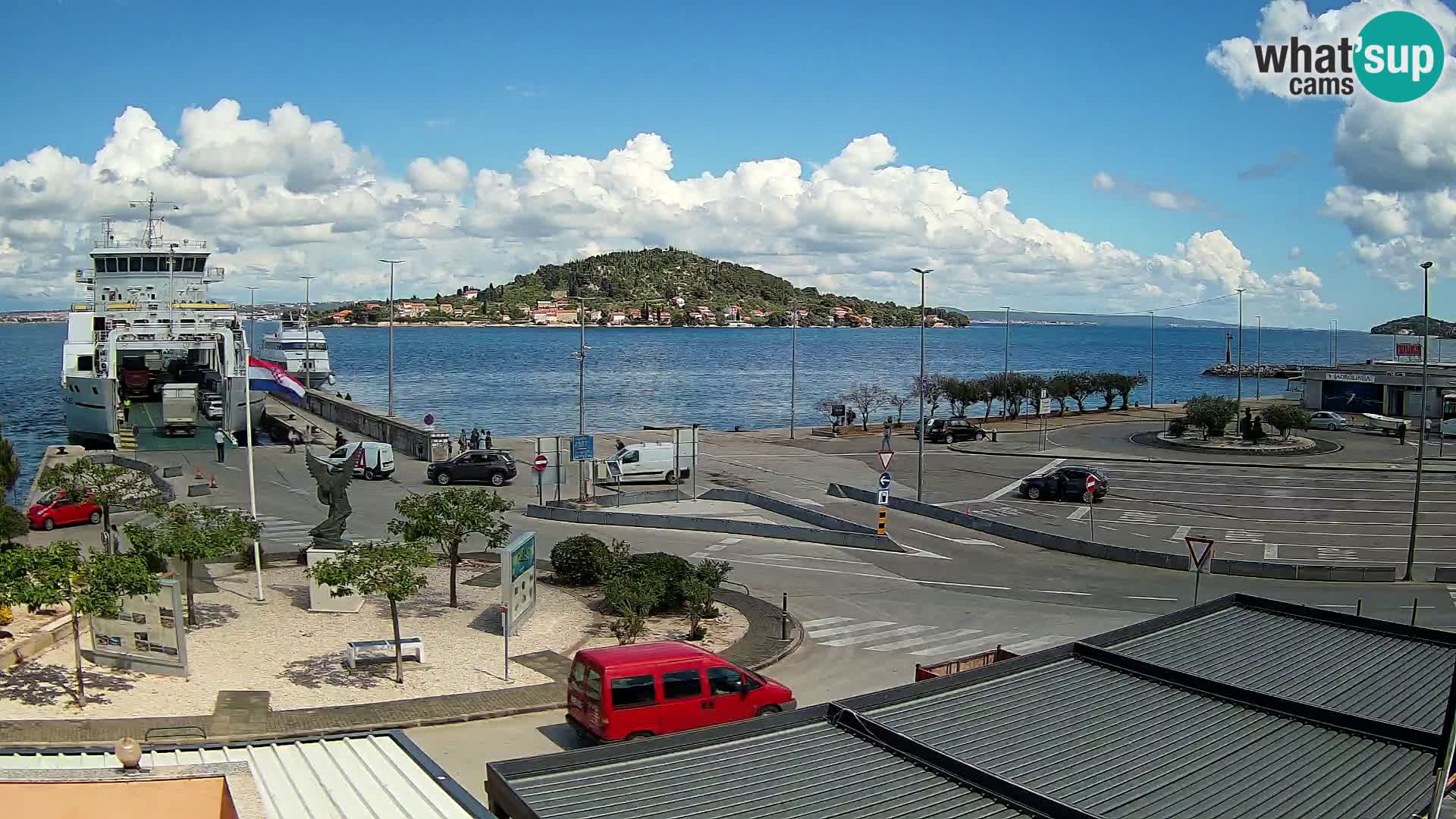 Spletna kamera Ugljan – trajekt Preko – Zadar