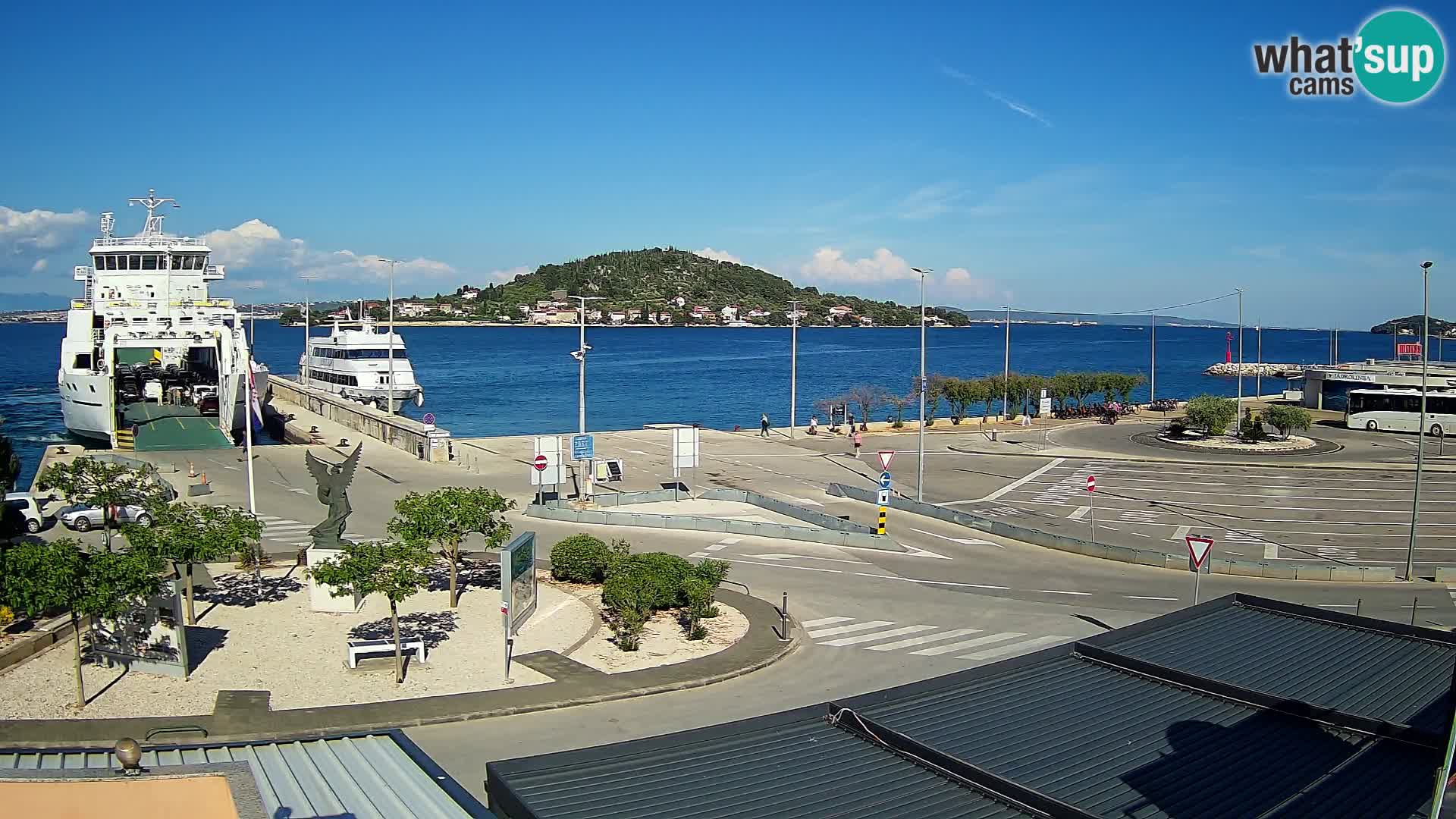 Webcam Ugliano – terminal traghetto da Preko a Zara