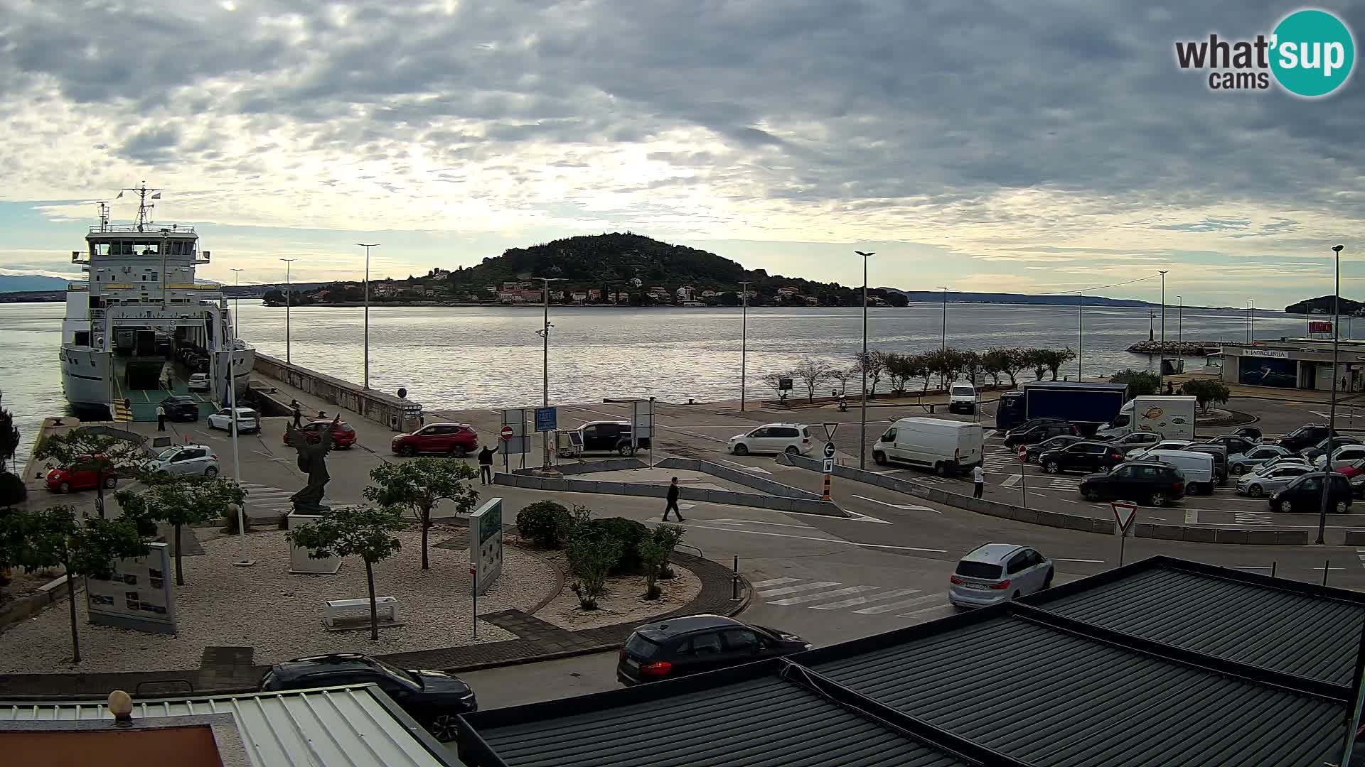Webcam Ugliano – terminal traghetto da Preko a Zara