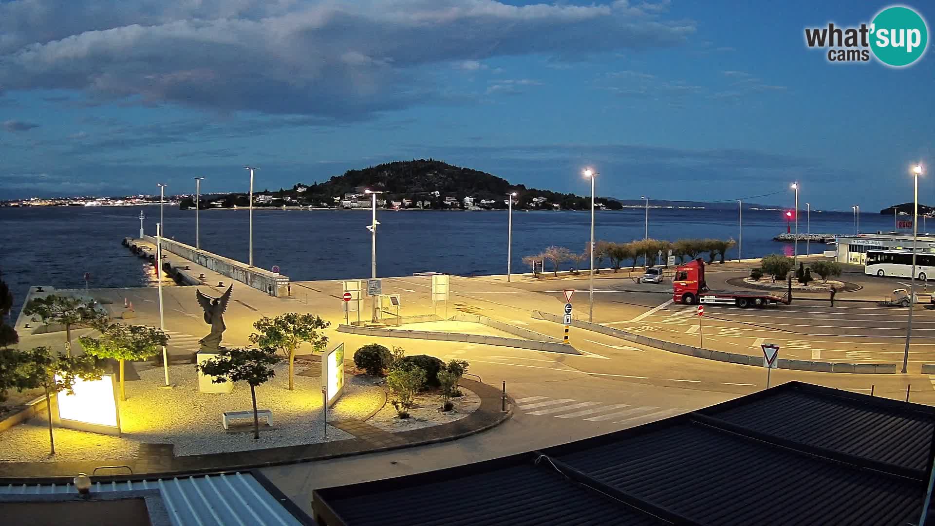 Spletna kamera Ugljan – trajekt Preko – Zadar