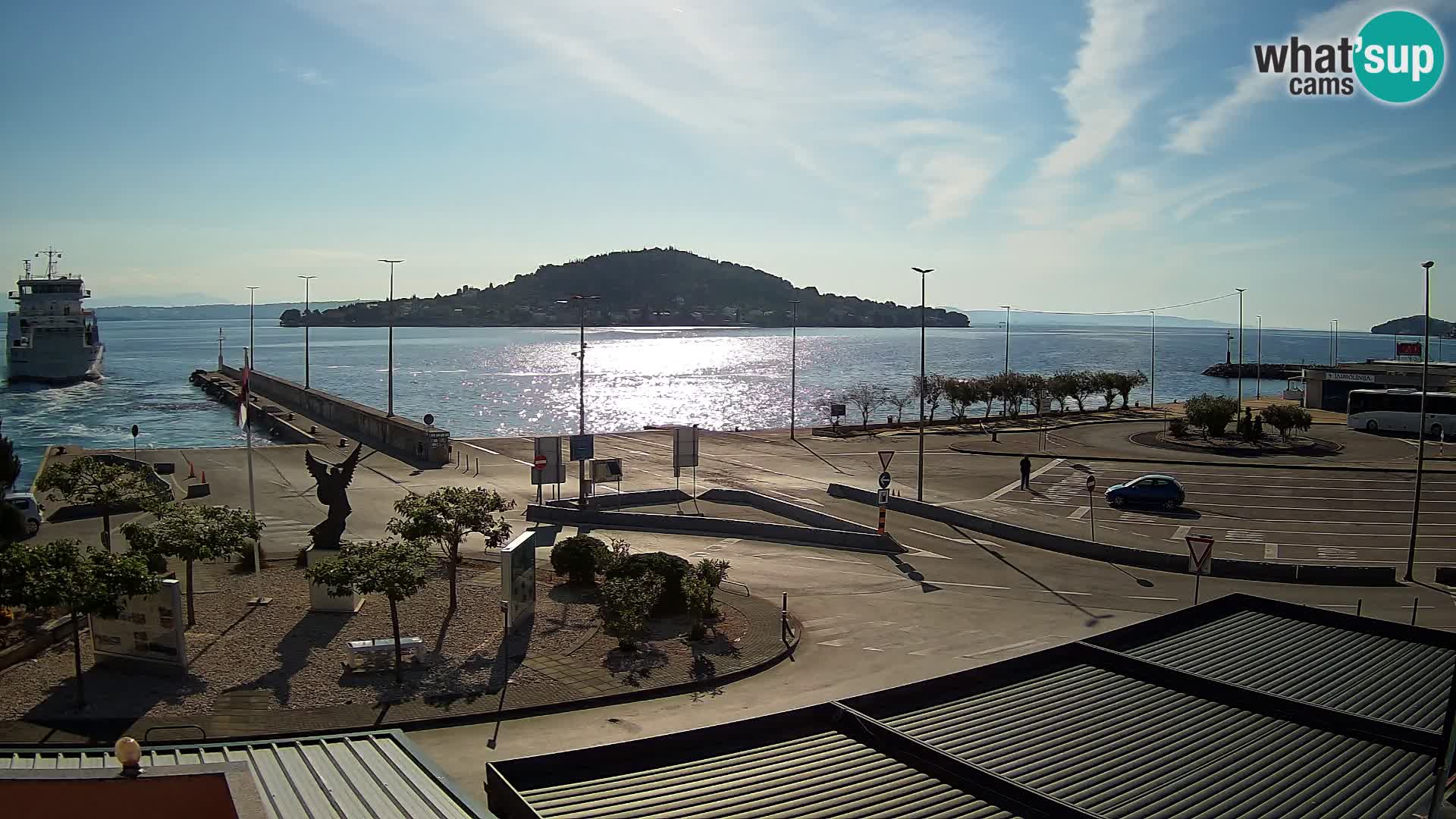 Webcam Ugliano – terminal traghetto da Preko a Zara
