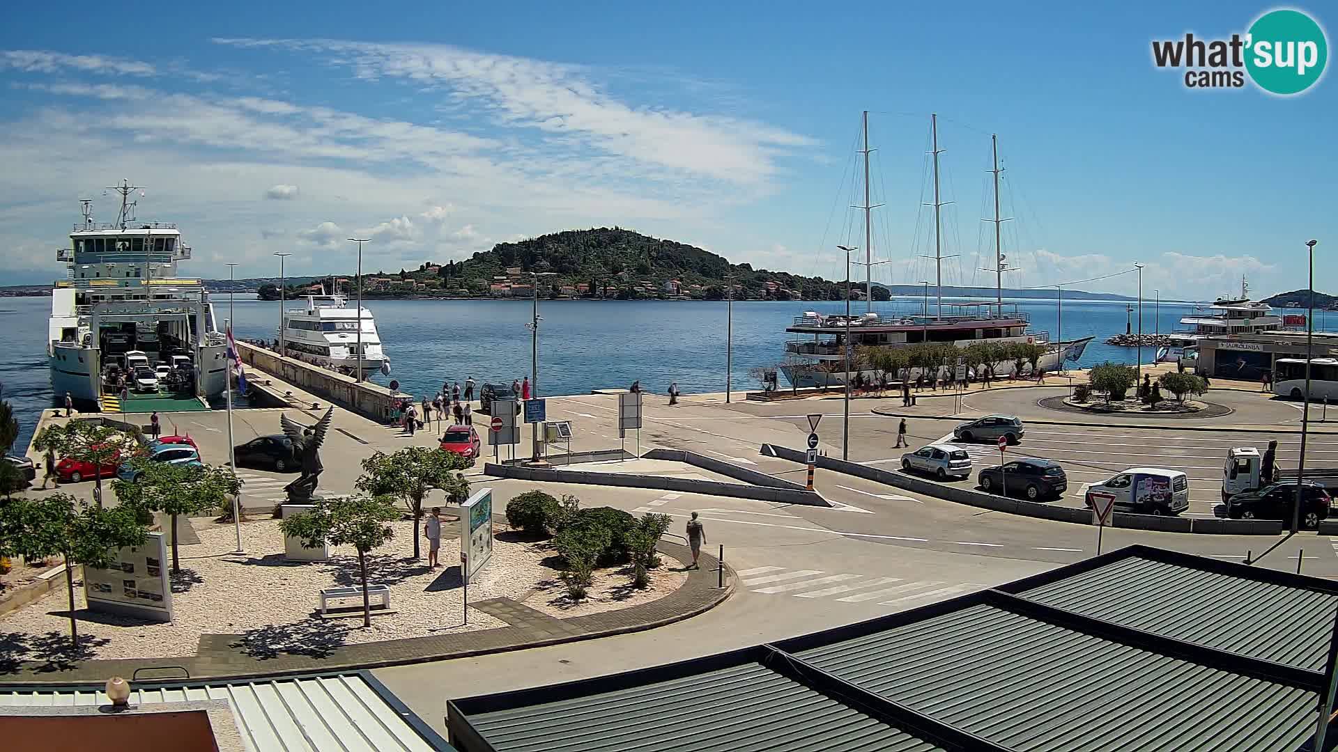 Spletna kamera Ugljan – trajekt Preko – Zadar