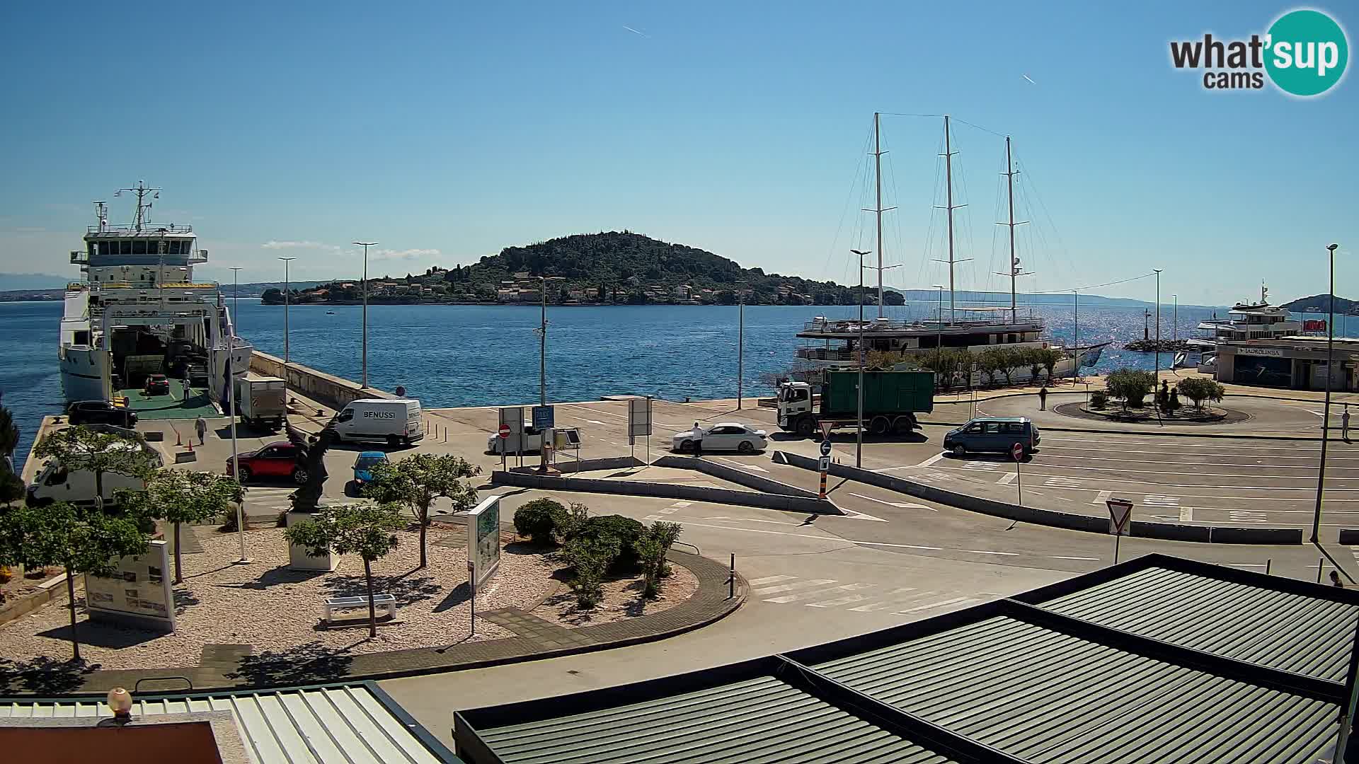 Spletna kamera Ugljan – trajekt Preko – Zadar