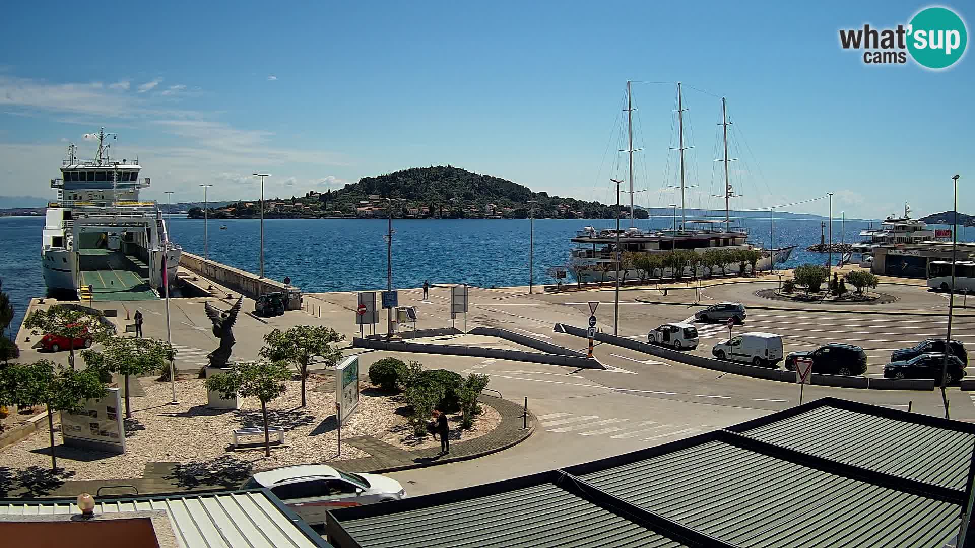 Web kamera Ugljan – Preko trajekt za Zadar