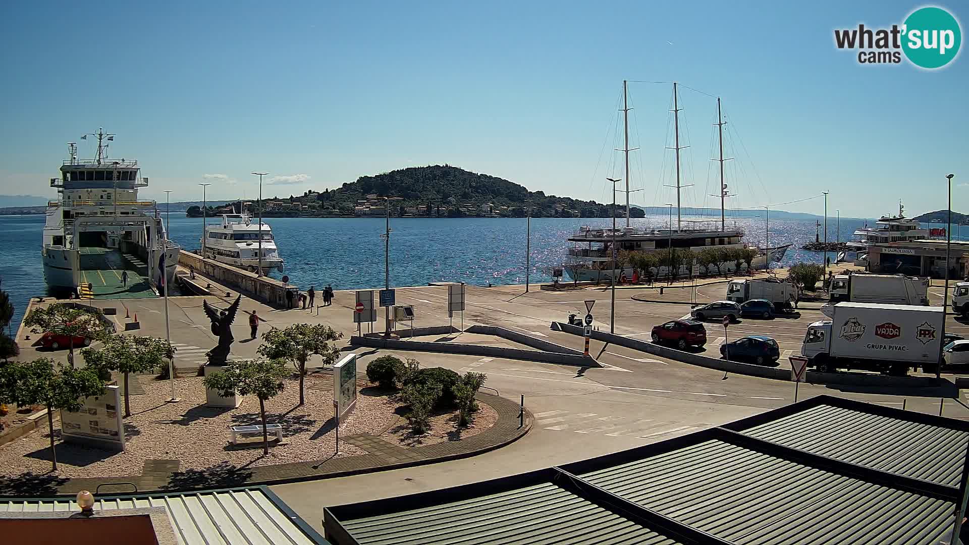 Web kamera Ugljan – Preko trajekt za Zadar