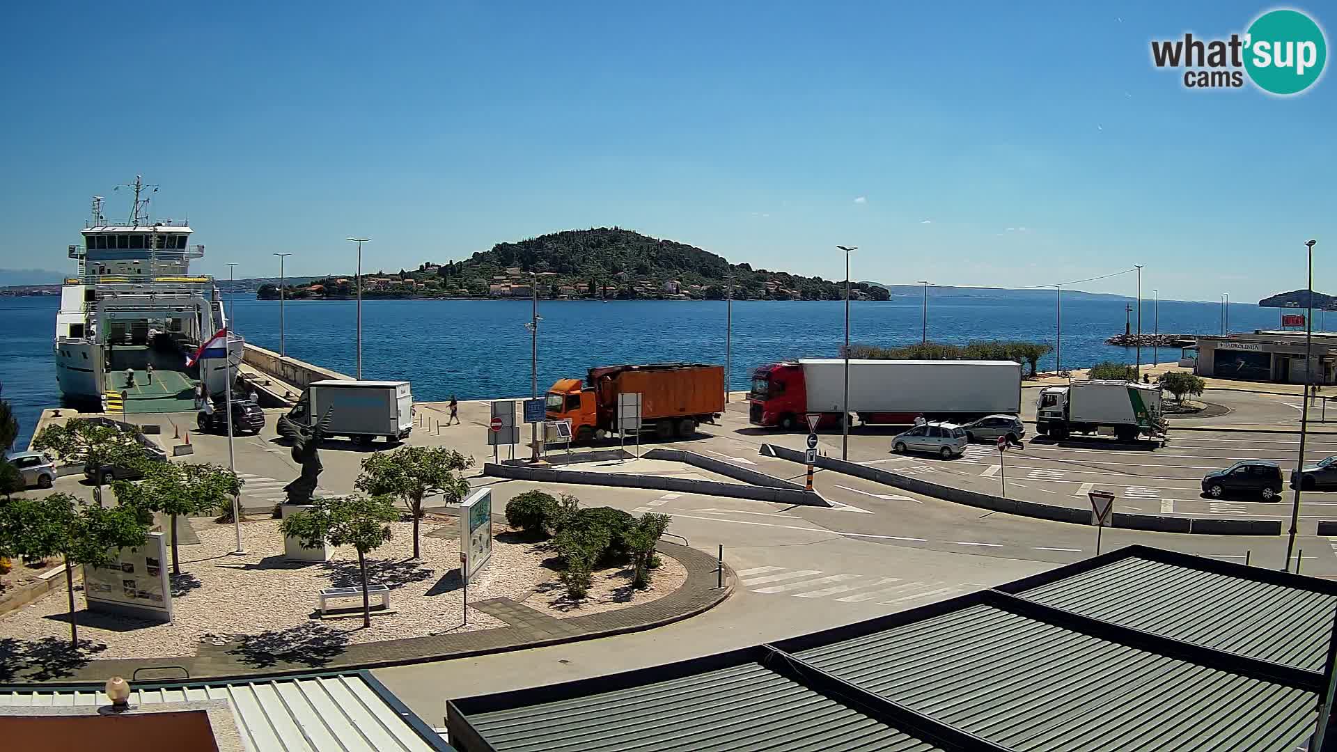 Webcam Ugljan – Preko Ferry to Zadar