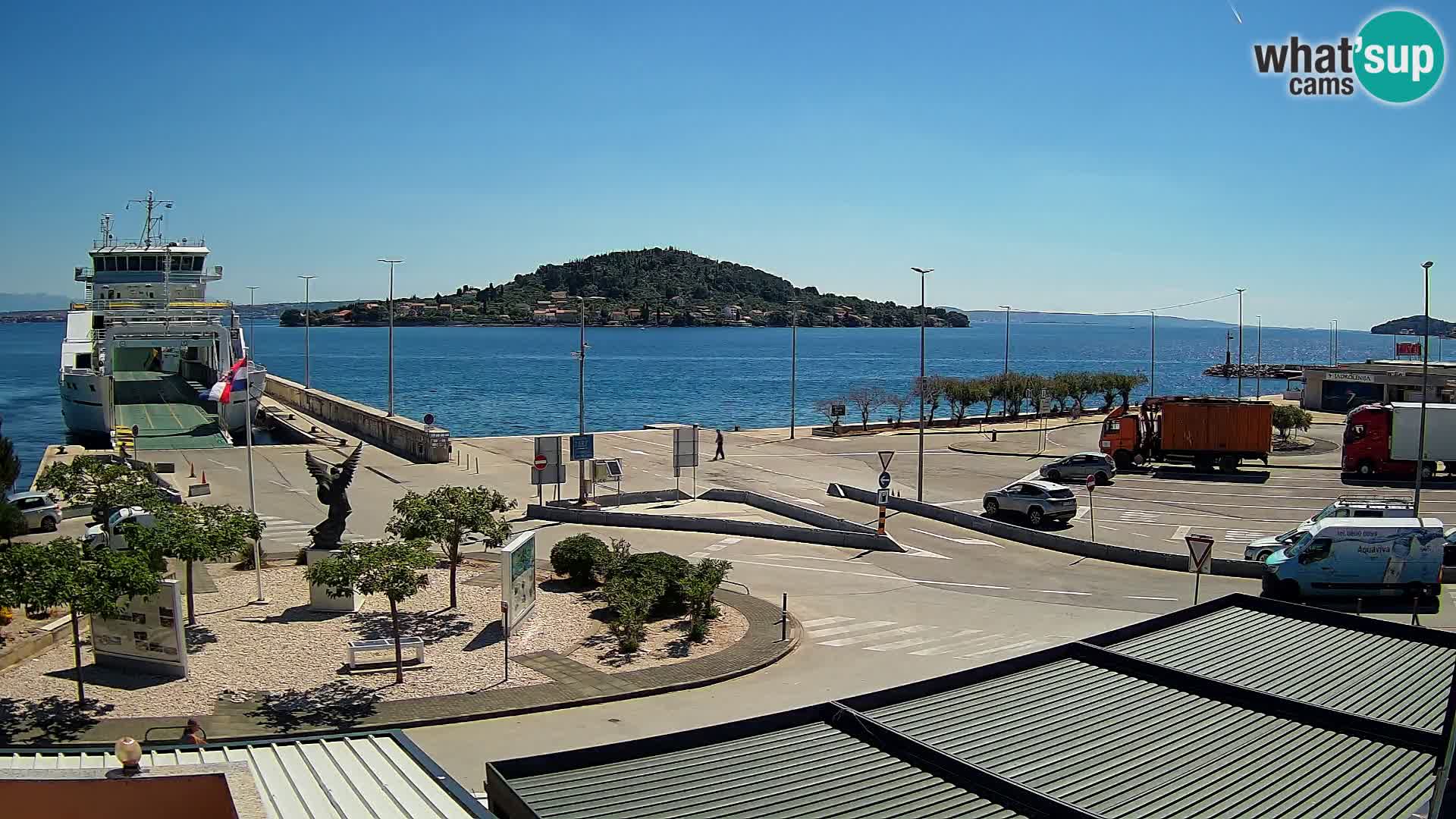 Spletna kamera Ugljan – trajekt Preko – Zadar