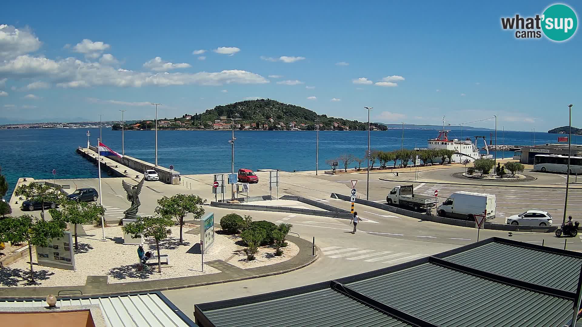 Spletna kamera Ugljan – trajekt Preko – Zadar