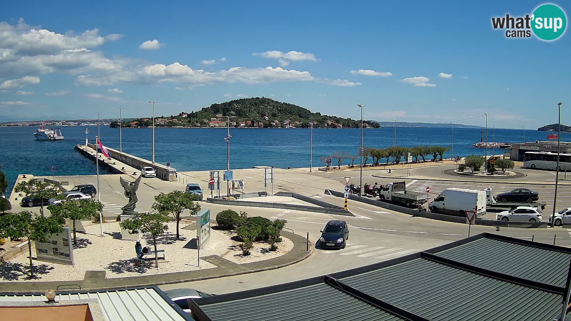 Spletna kamera Ugljan – trajekt Preko – Zadar
