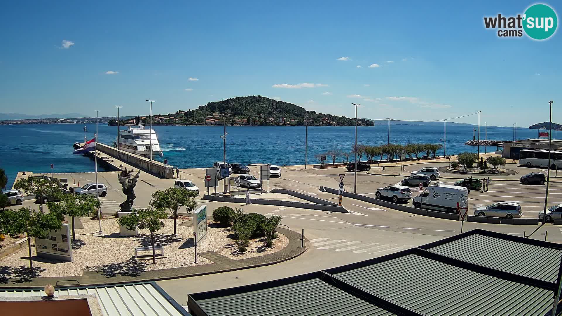 Webcam Ugliano – terminal traghetto da Preko a Zara