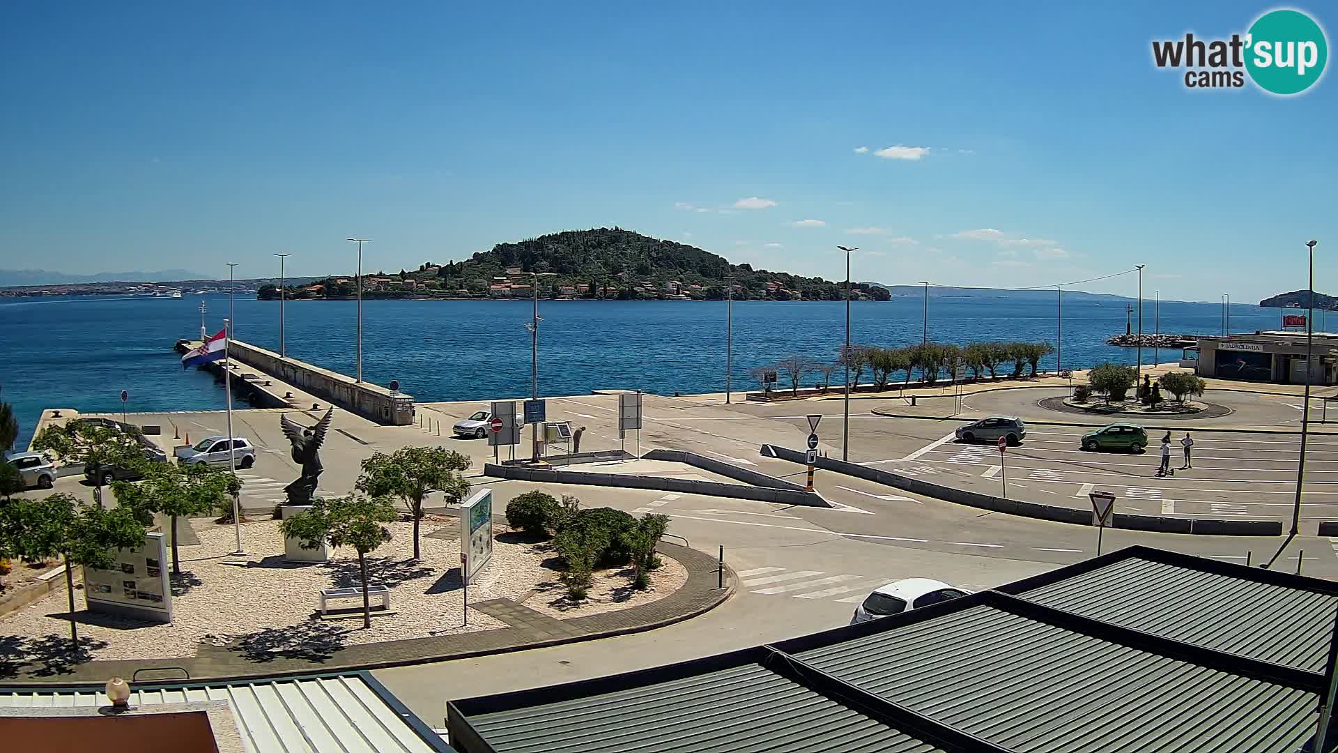 Webcam Ugliano – terminal traghetto da Preko a Zara