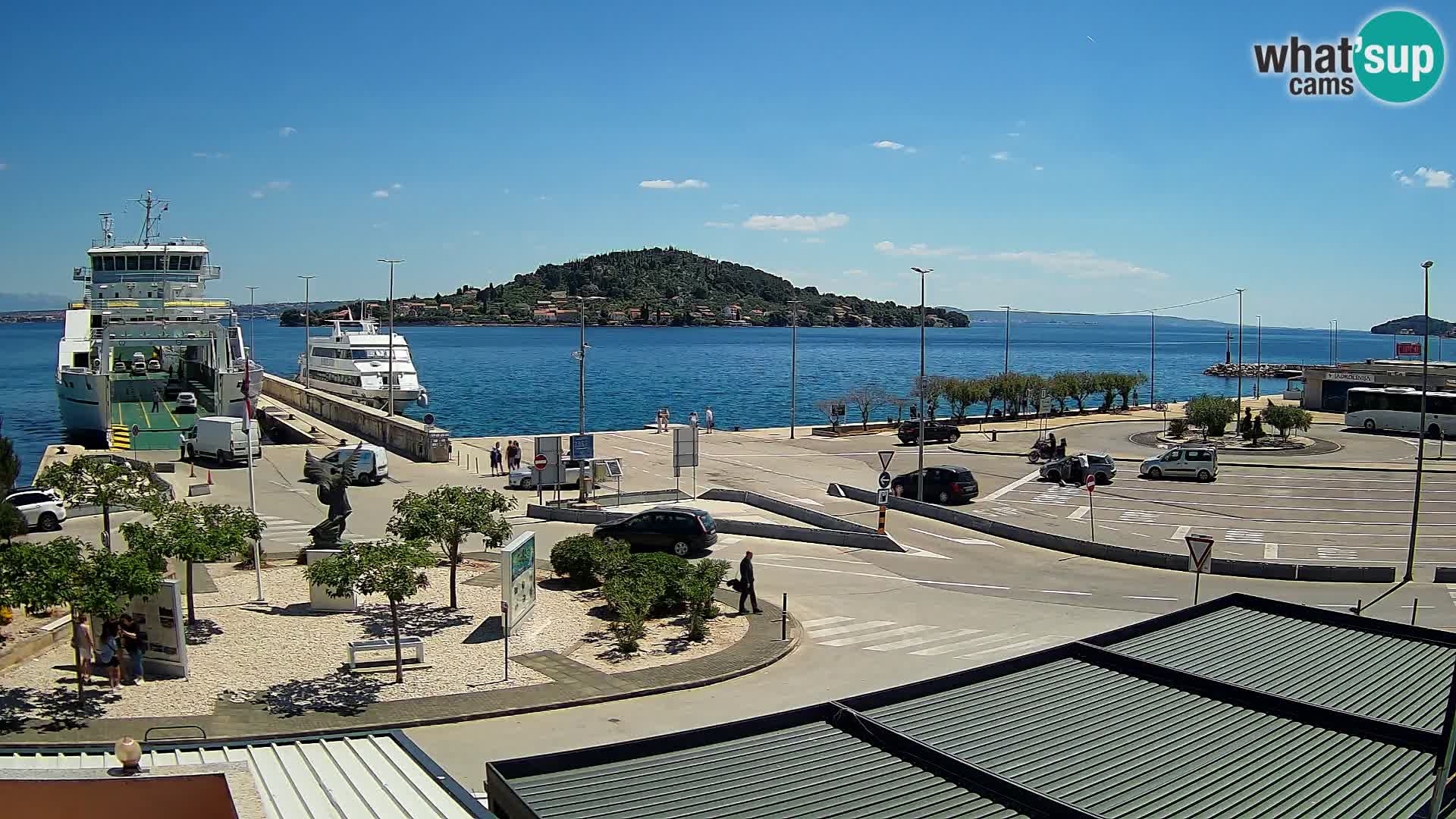 Web kamera Ugljan – Preko trajekt za Zadar