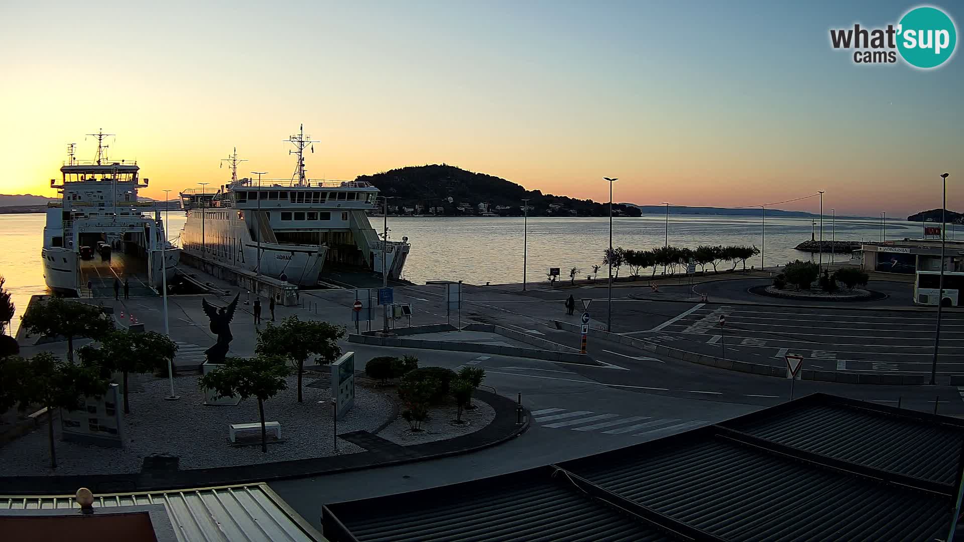Spletna kamera Ugljan – trajekt Preko – Zadar