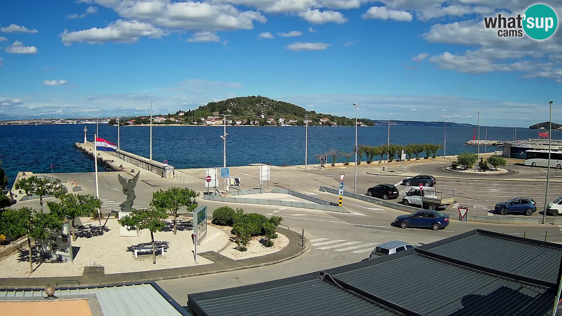 Webcam Ugliano – terminal traghetto da Preko a Zara