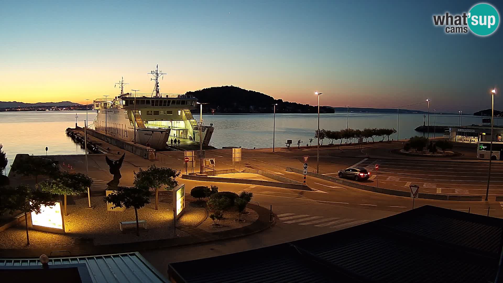 Spletna kamera Ugljan – trajekt Preko – Zadar