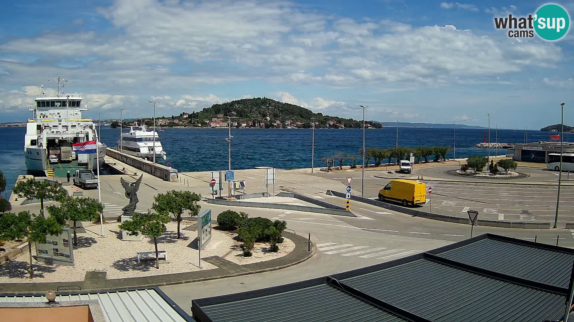 Spletna kamera Ugljan – trajekt Preko – Zadar