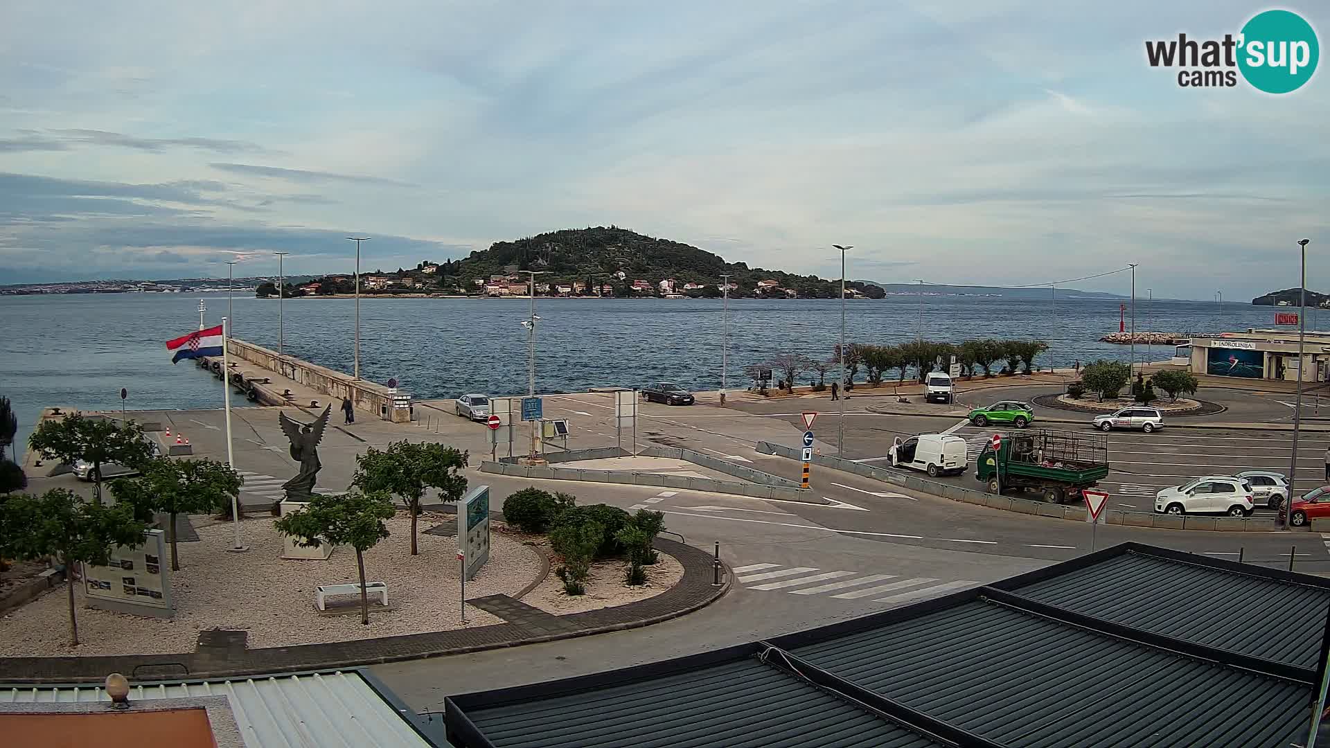 Webcam Ugliano – terminal traghetto da Preko a Zara