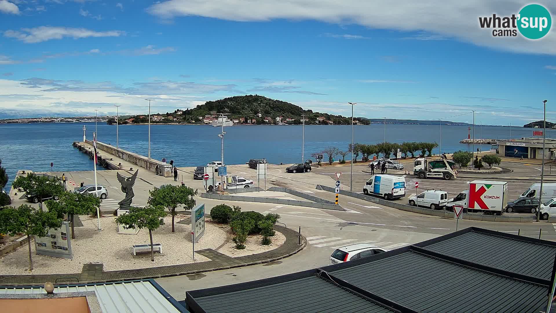 Spletna kamera Ugljan – trajekt Preko – Zadar