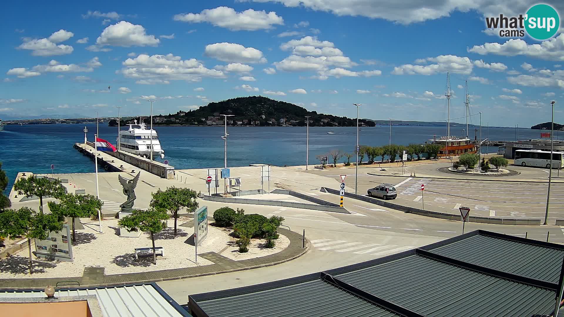 Webcam Ugliano – terminal traghetto da Preko a Zara