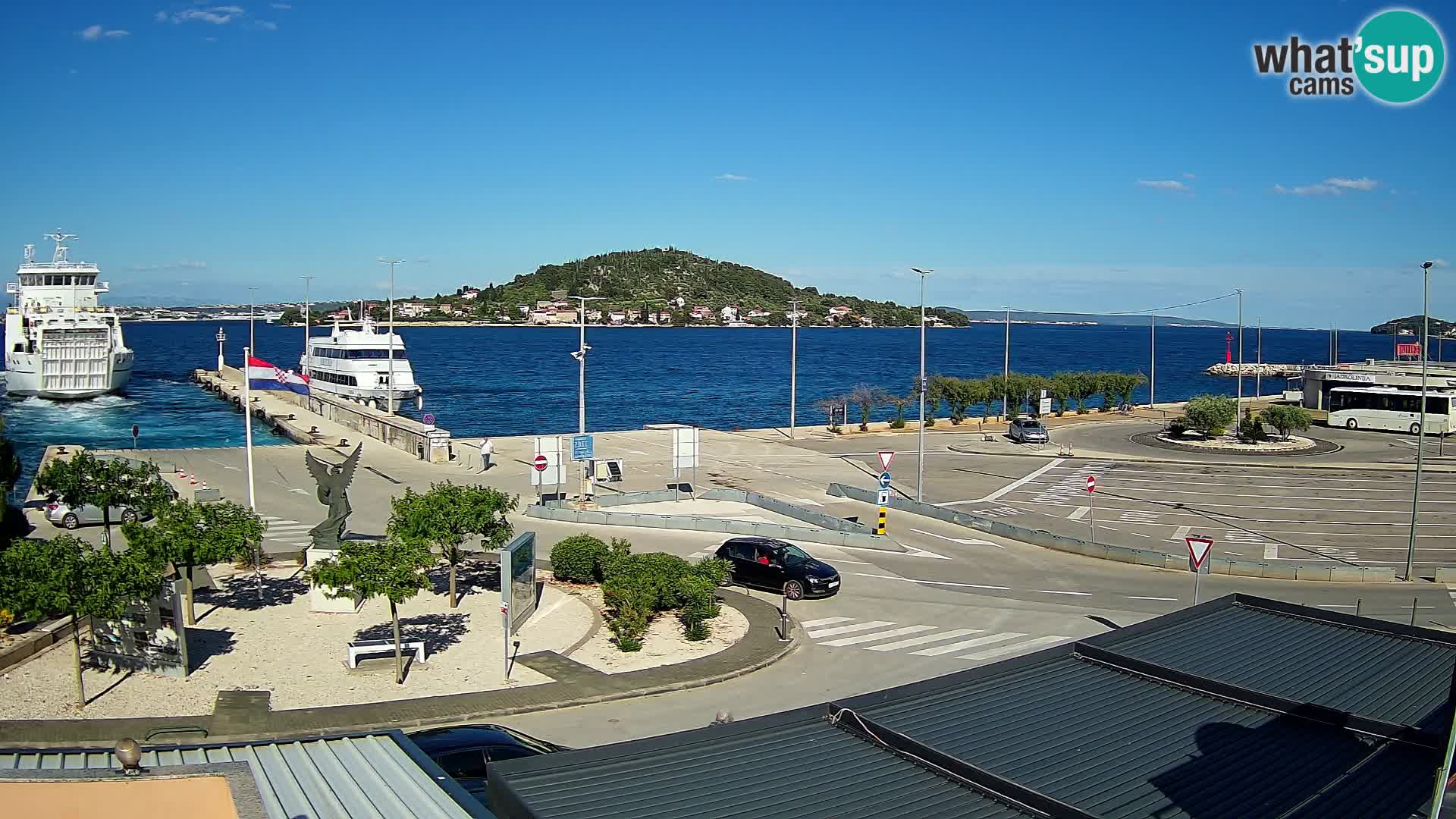 Spletna kamera Ugljan – trajekt Preko – Zadar