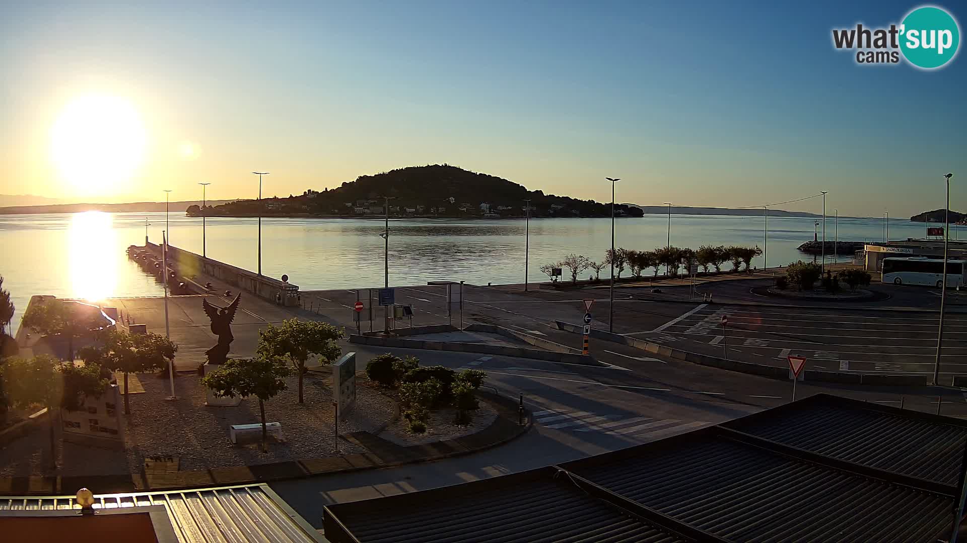 Webcam Ugliano – terminal traghetto da Preko a Zara