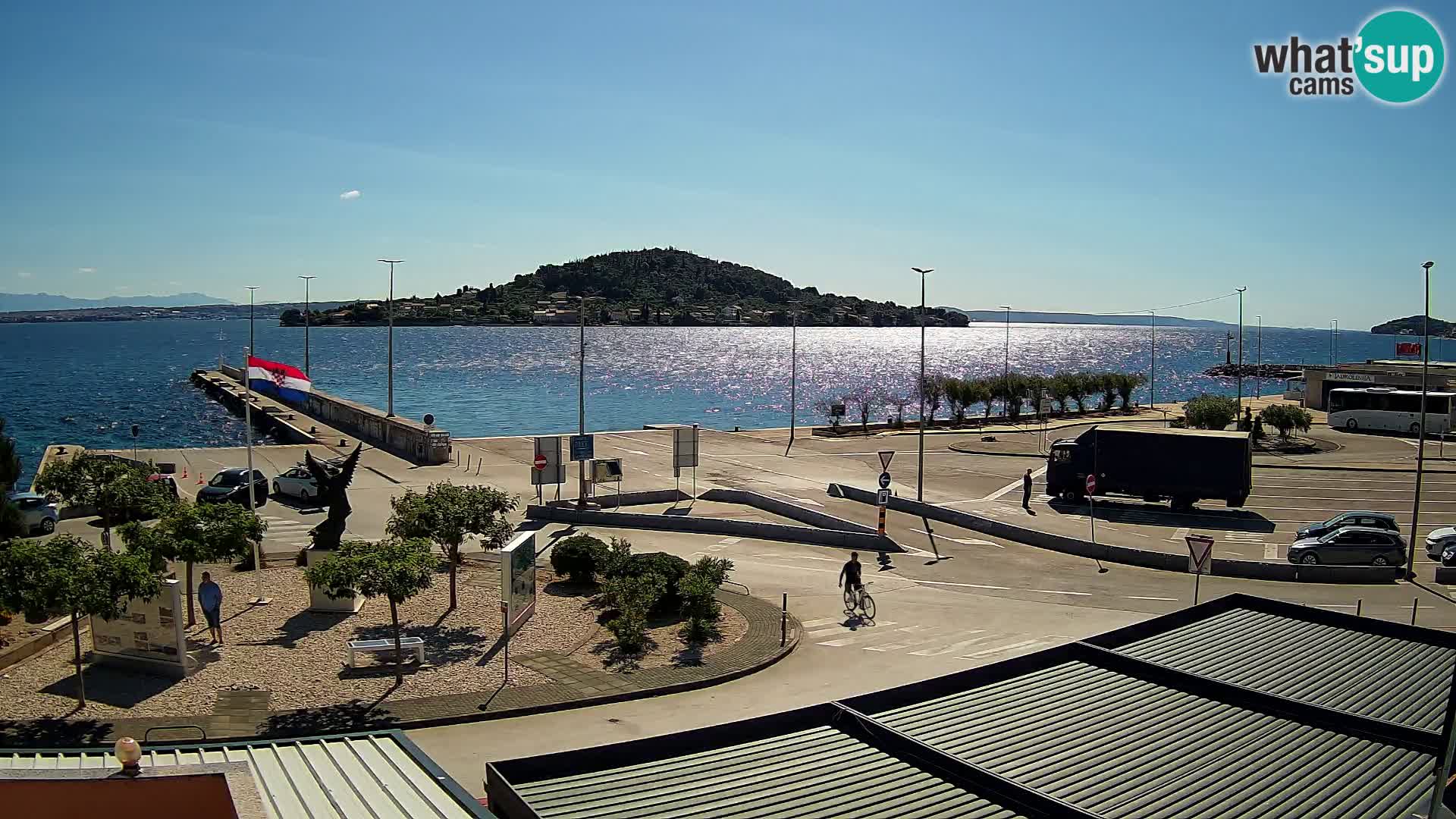 Webcam Ugliano – terminal traghetto da Preko a Zara
