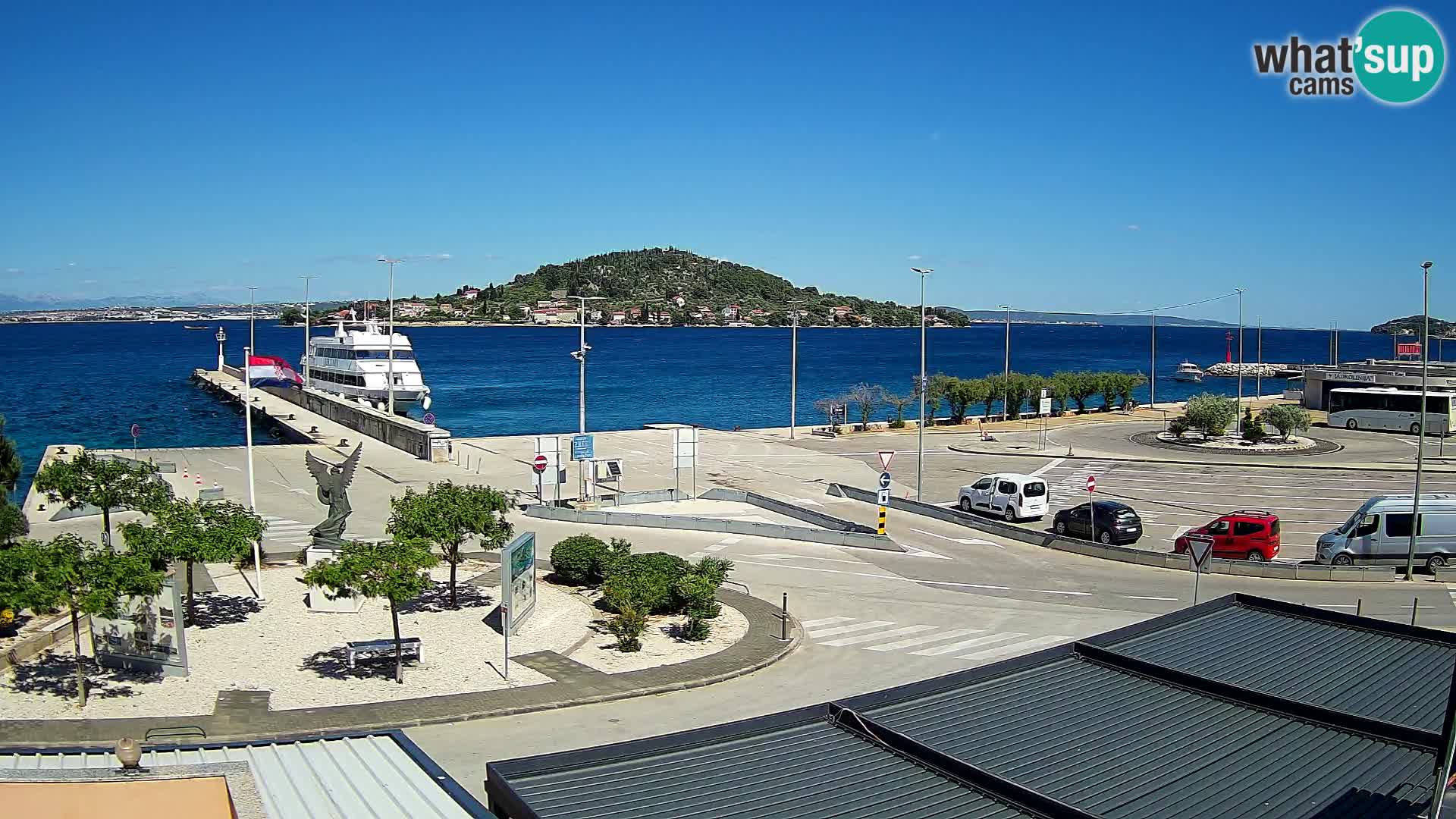 Webcam Ugliano – terminal traghetto da Preko a Zara