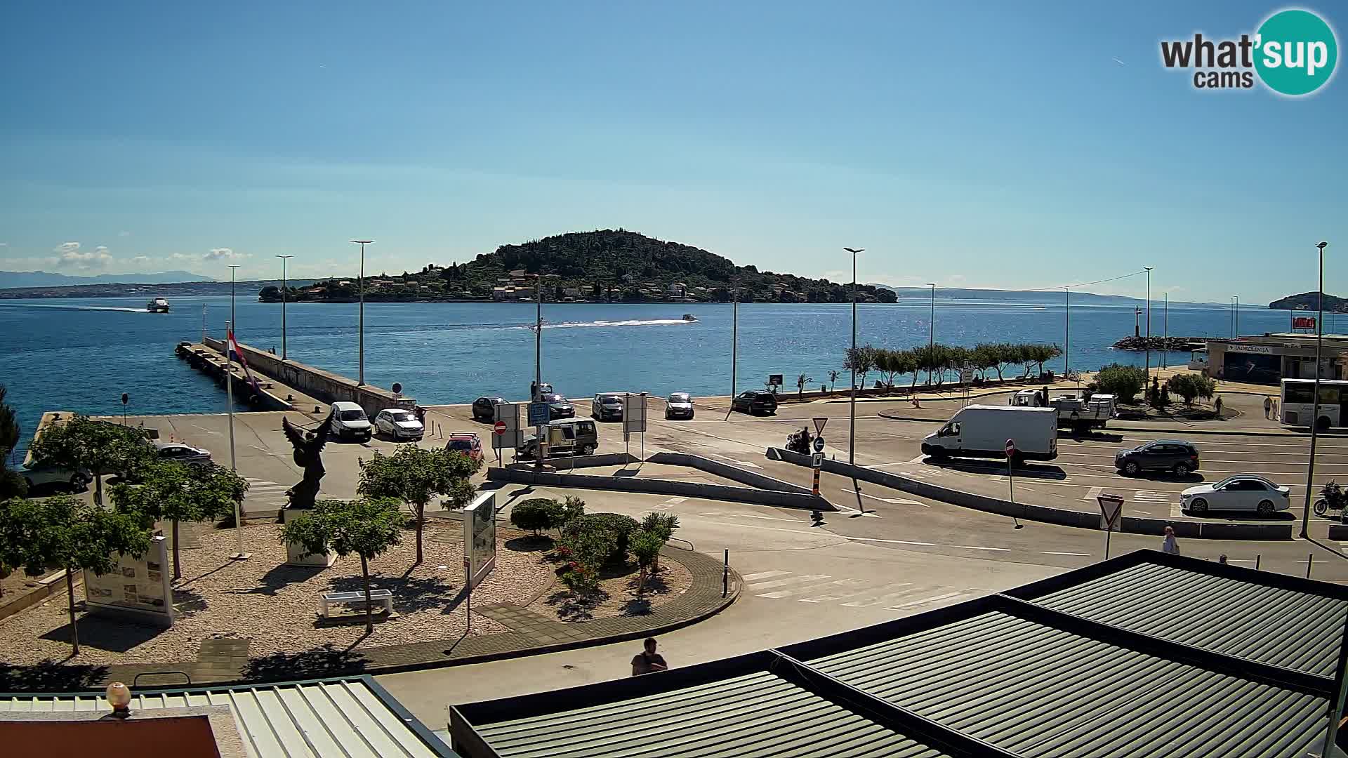 Webcam Ugliano – terminal traghetto da Preko a Zara