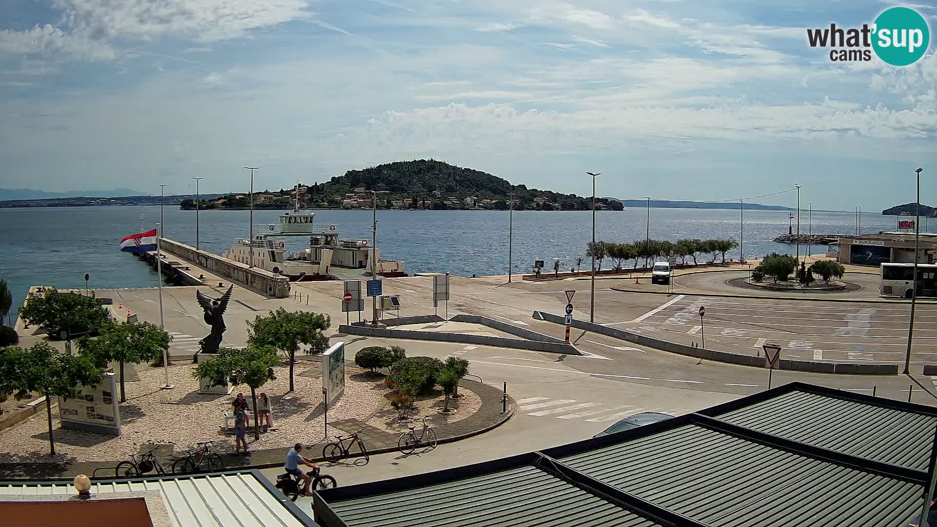 Spletna kamera Ugljan – trajekt Preko – Zadar