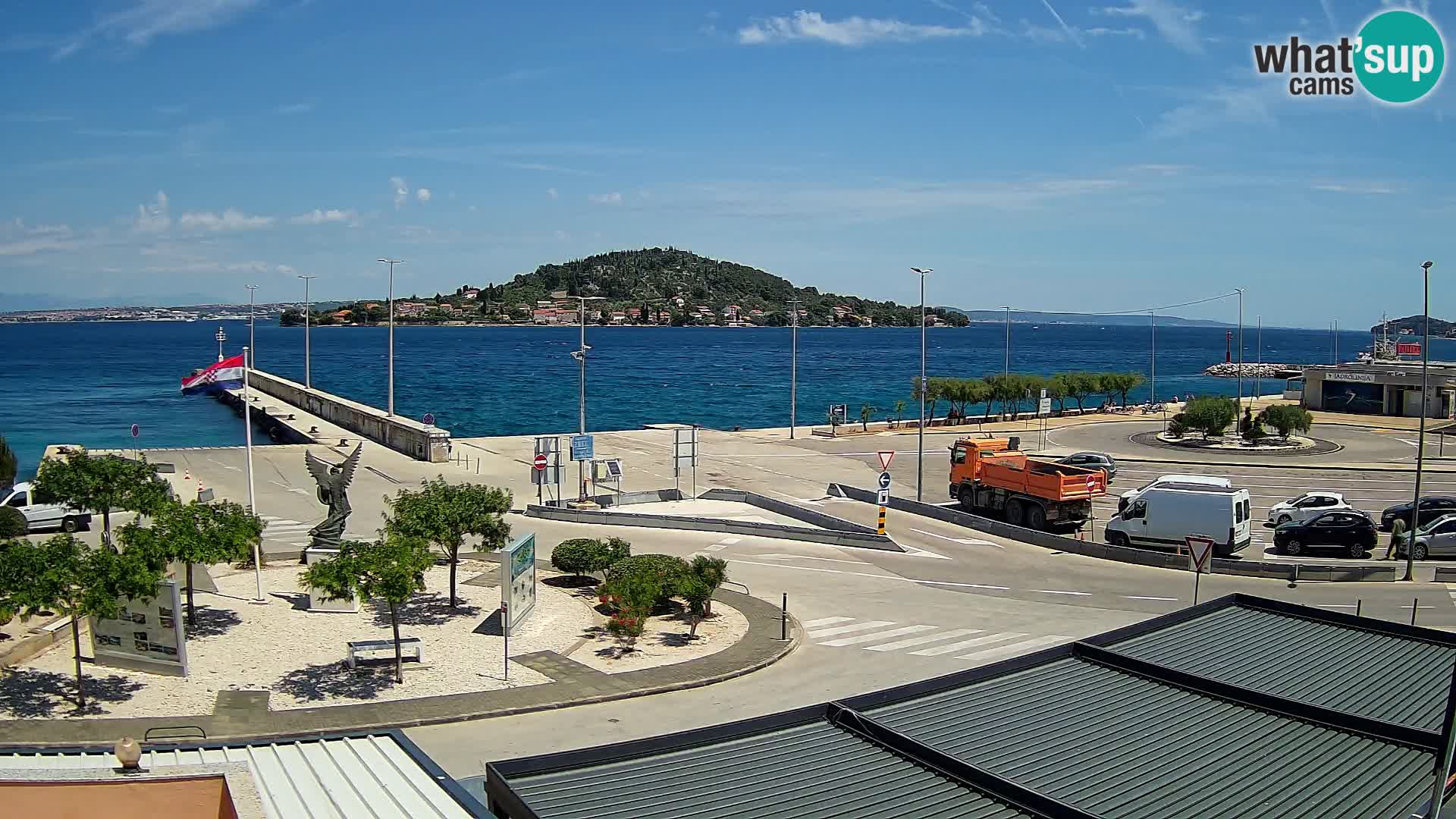 Web kamera Ugljan – Preko trajekt za Zadar