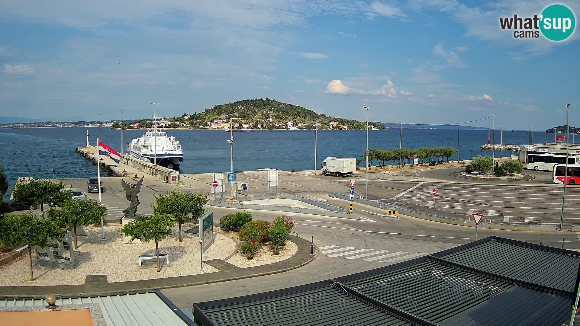 Webcam Ugliano – terminal traghetto da Preko a Zara