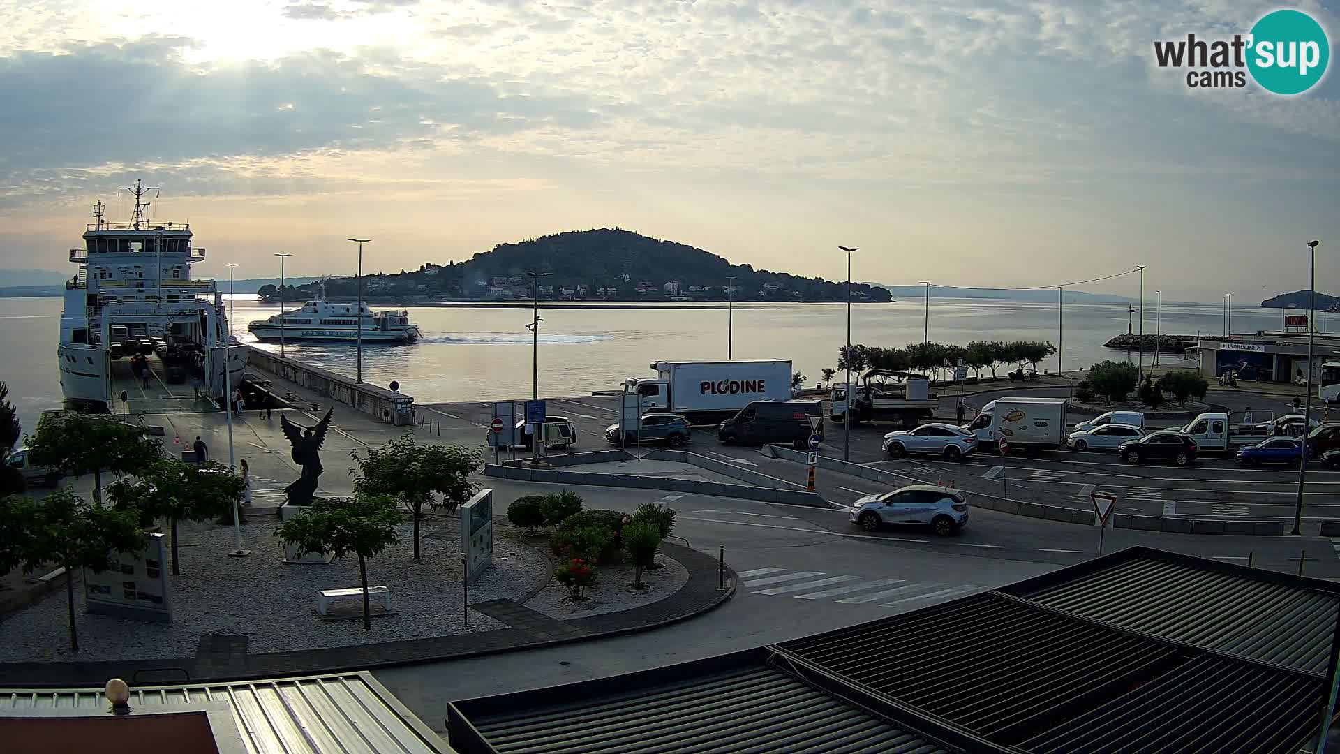Spletna kamera Ugljan – trajekt Preko – Zadar