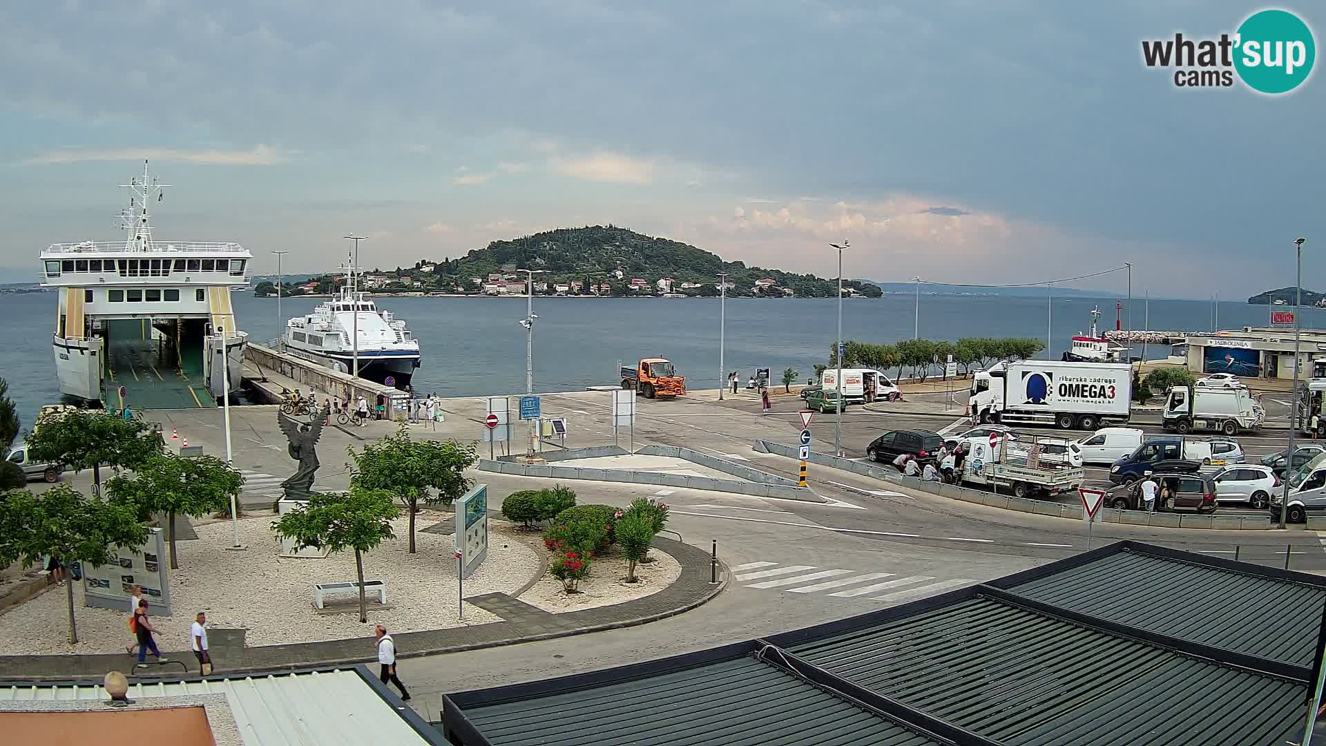Web kamera Ugljan – Preko trajekt za Zadar