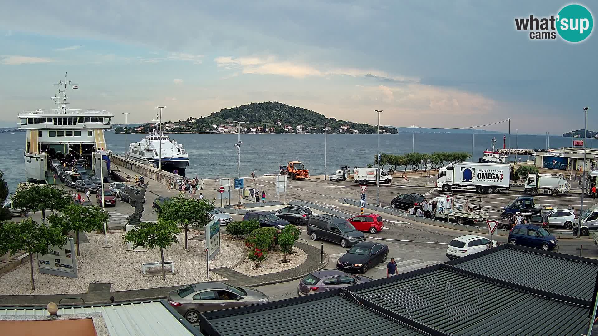 Web kamera Ugljan – Preko trajekt za Zadar