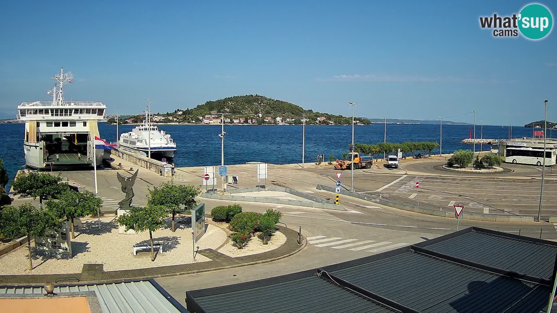 Webcam Ugljan – Preko Ferry to Zadar