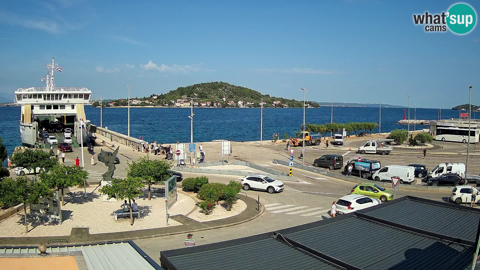 Webcam Ugljan – Preko Ferry to Zadar
