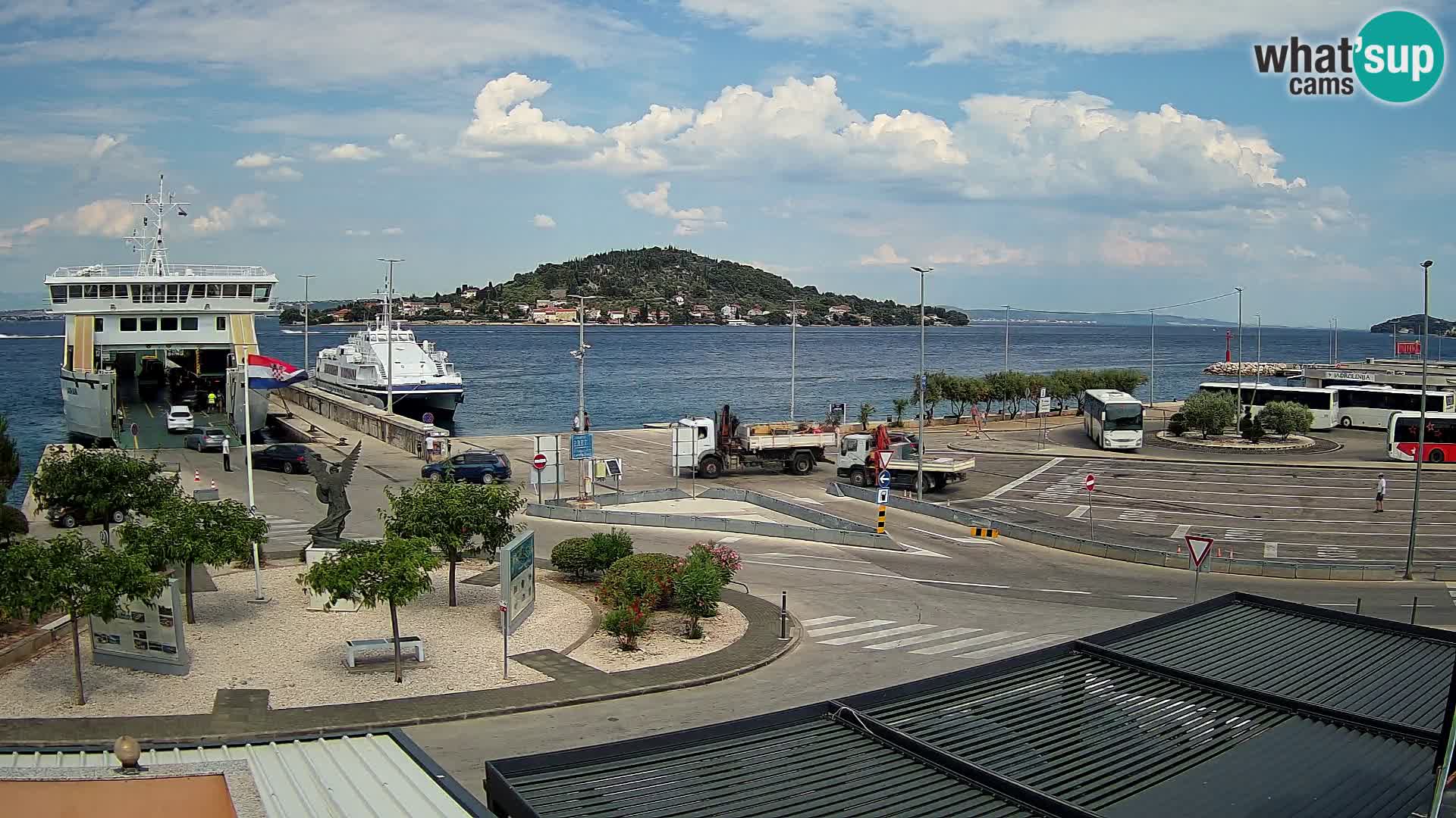 Spletna kamera Ugljan – trajekt Preko – Zadar