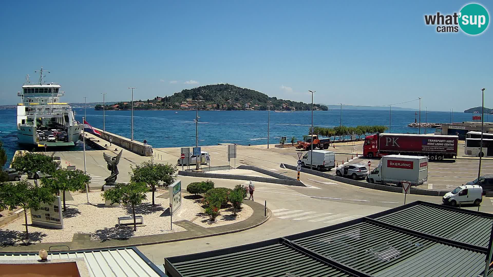 Webcam Ugljan – Preko Ferry to Zadar