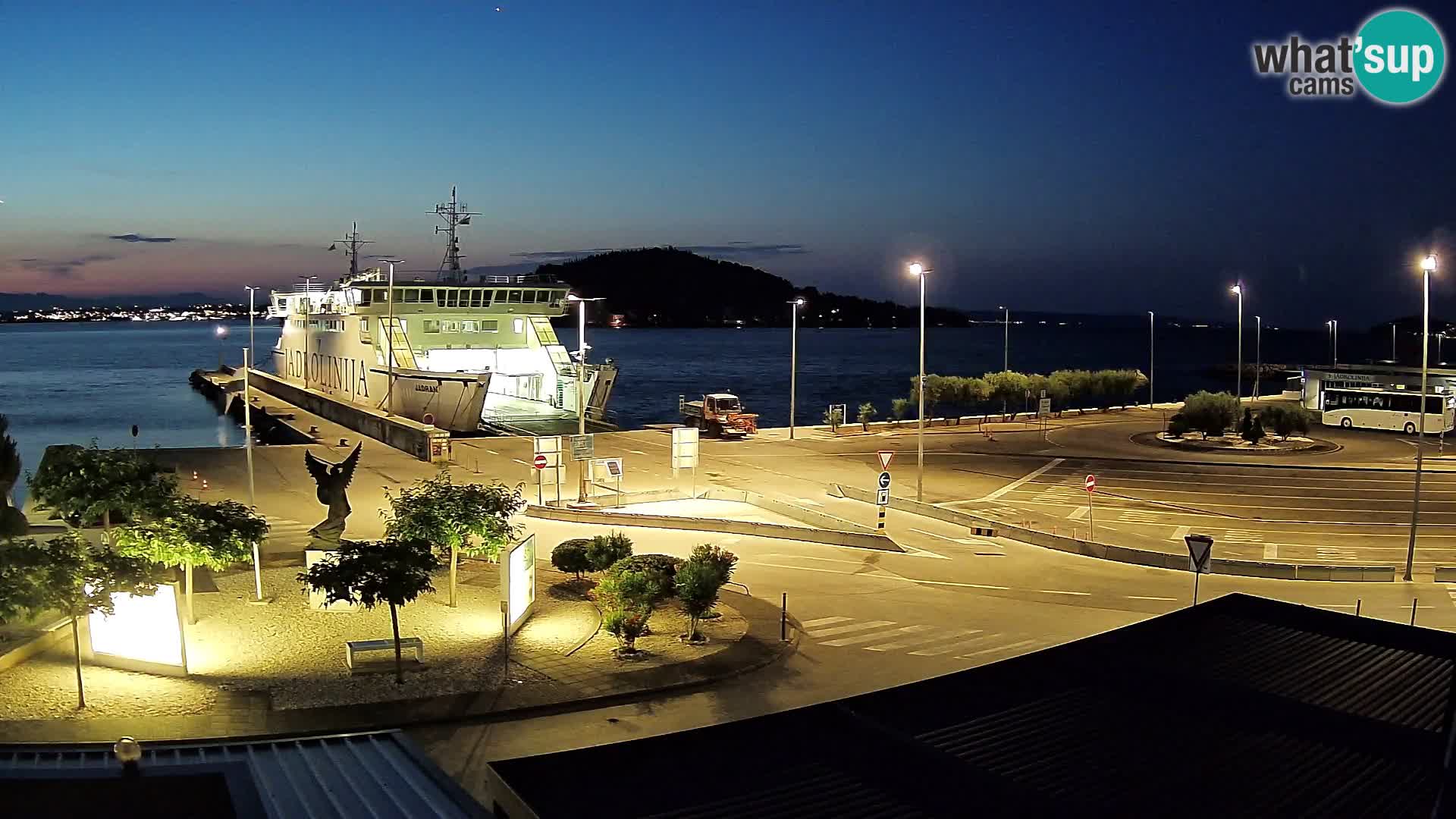 Spletna kamera Ugljan – trajekt Preko – Zadar