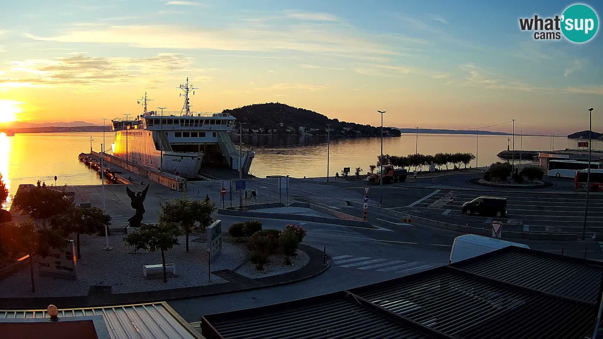 Webcam Ugliano – terminal traghetto da Preko a Zara