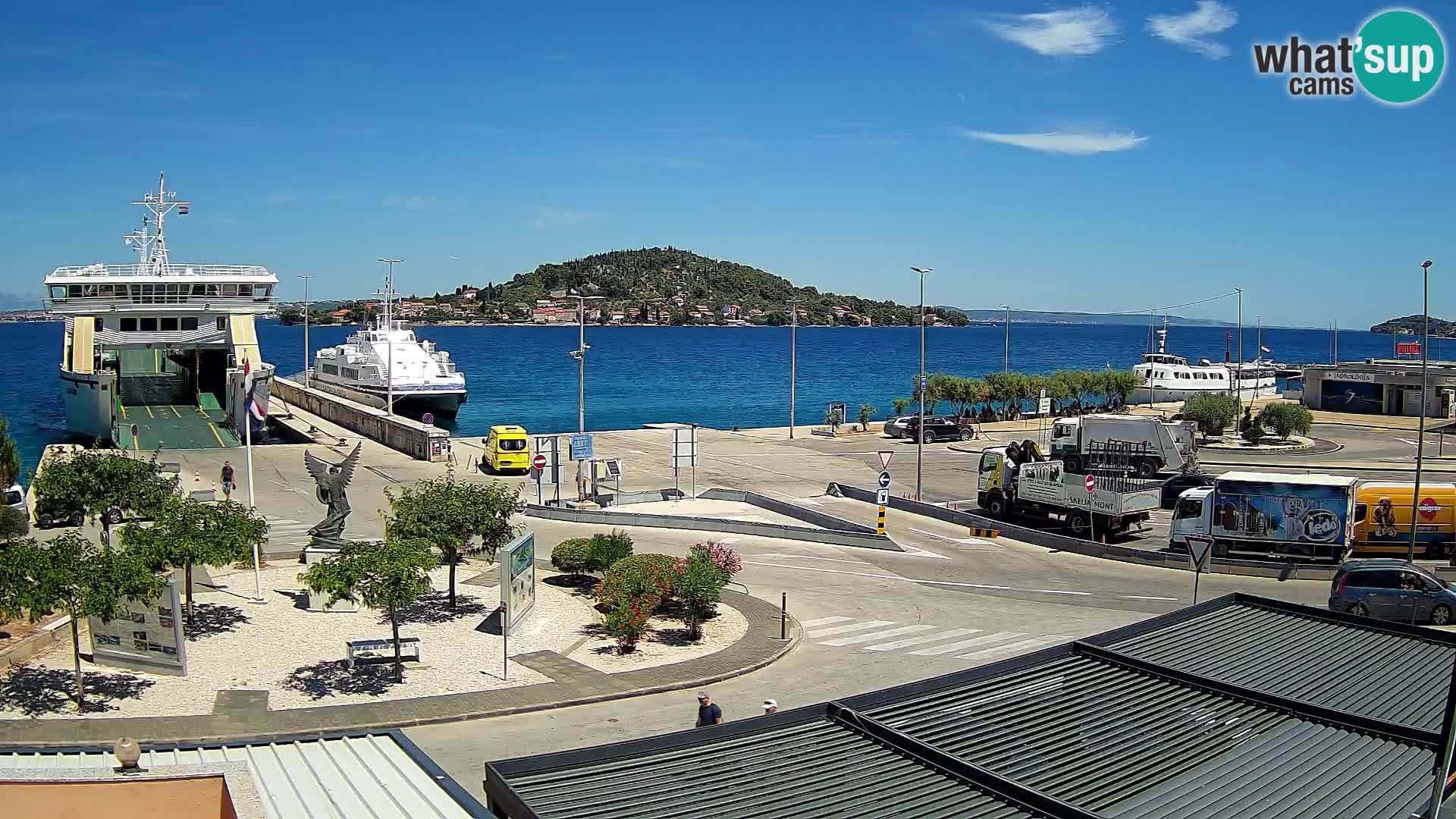 Webcam Ugliano – terminal traghetto da Preko a Zara